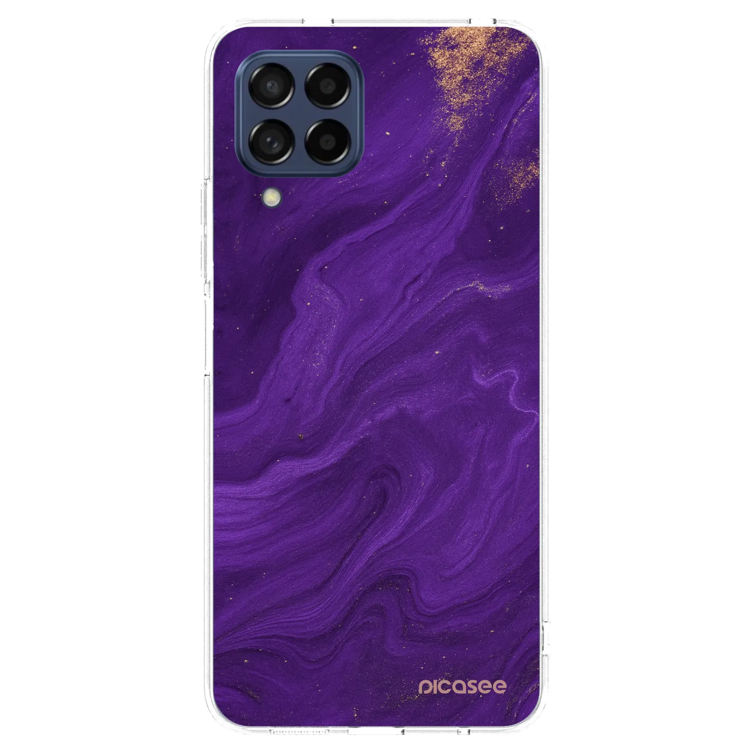 Picasee silikonski prozorni ovitek za Samsung Galaxy M53 5G - Purple