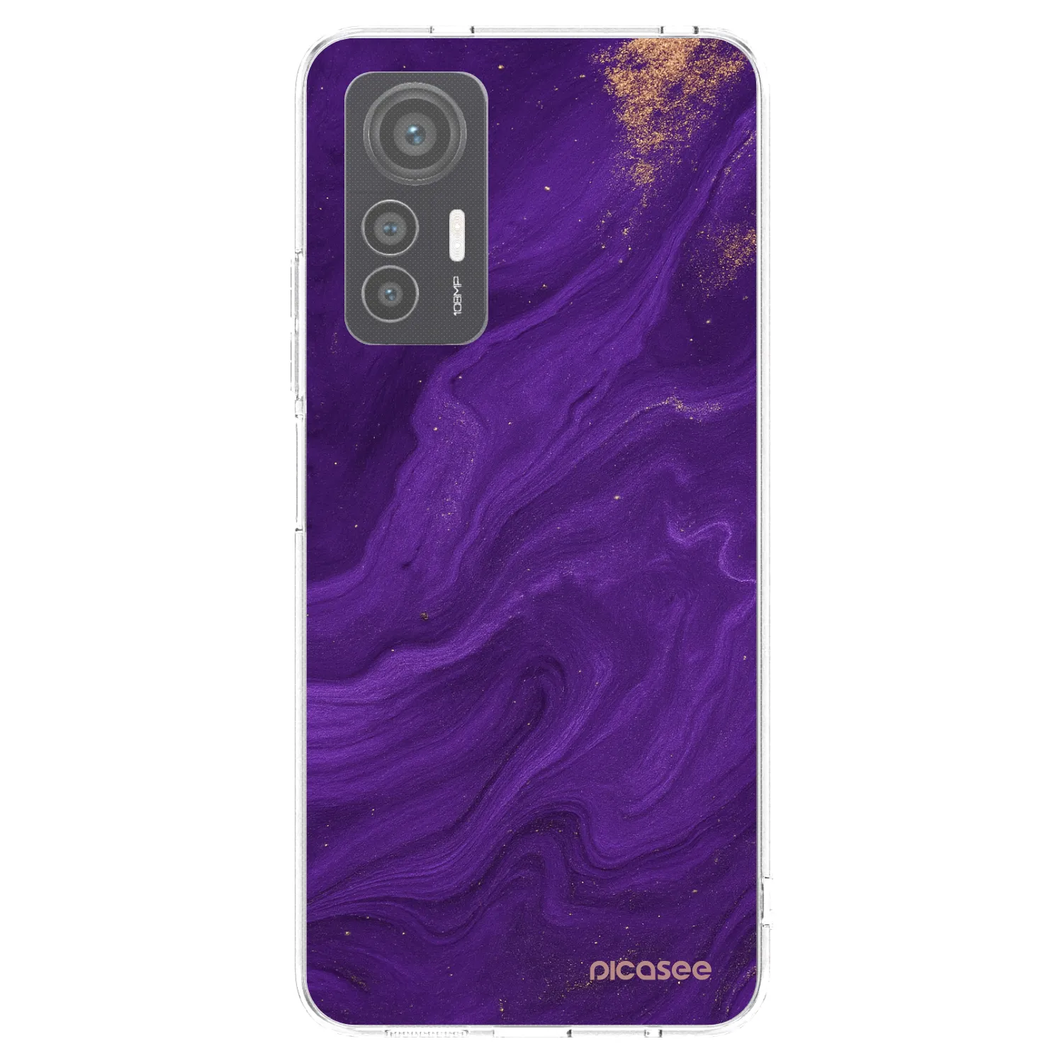 Picasee silikonski prozorni ovitek za Xiaomi 12 Lite - Purple