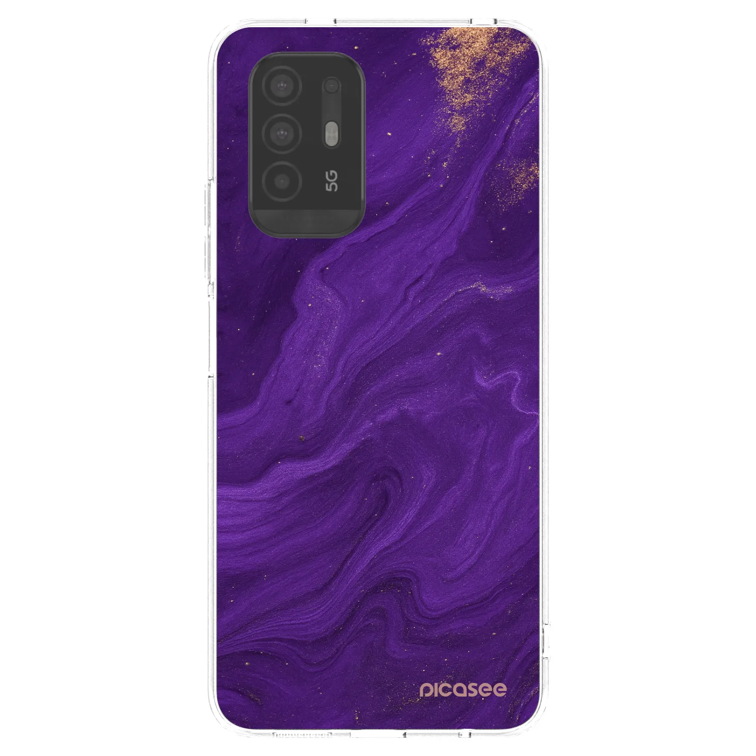 Picasee silikonski prozorni ovitek za OPPO A94 5G - Purple