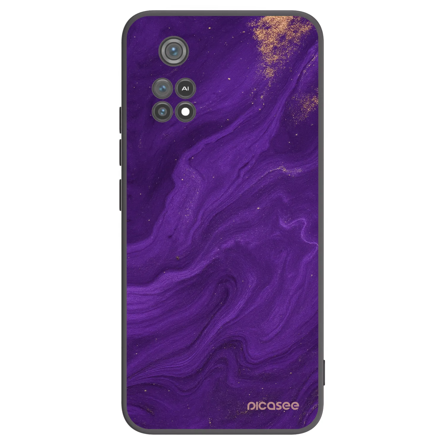 Picasee silikonski črni ovitek za Xiaomi Poco M4 Pro - Purple