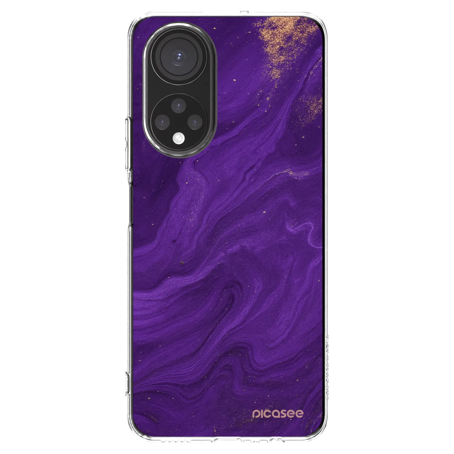 Picasee silikonski prozorni ovitek za Honor X7 - Purple