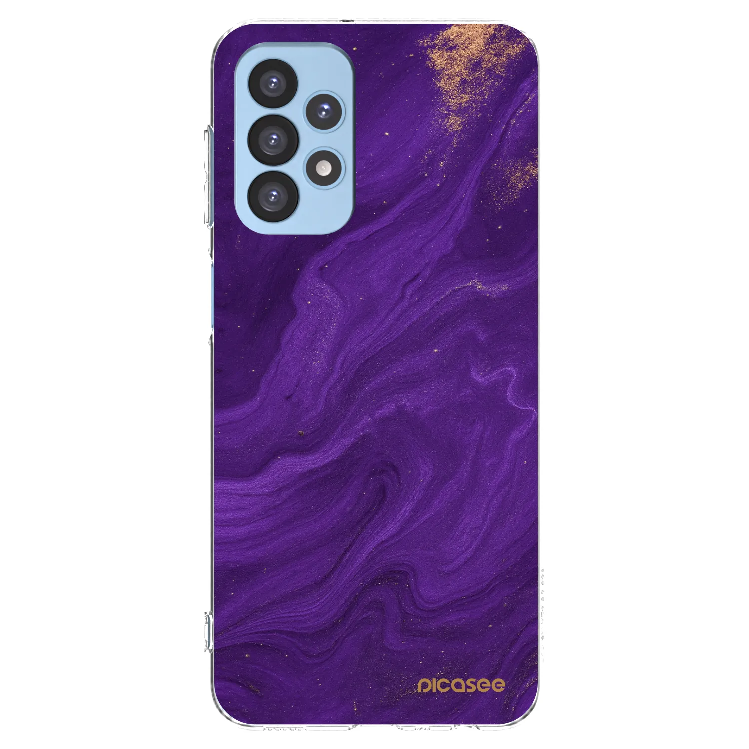 Picasee silikonski prozorni ovitek za Samsung Galaxy A23 A235F 4G - Purple