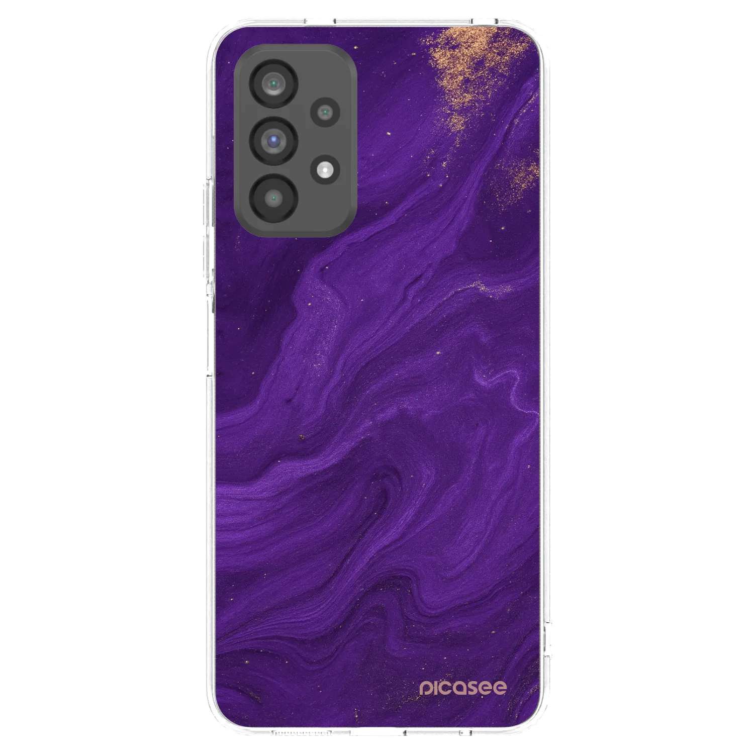 Picasee silikonski prozorni ovitek za Samsung Galaxy A73 5G - Purple