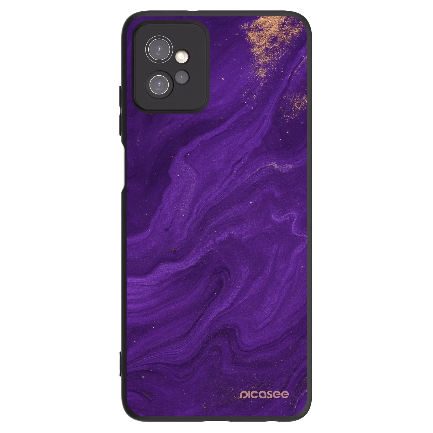 Picasee silikonski črni ovitek za Motorola Moto G32 - Purple