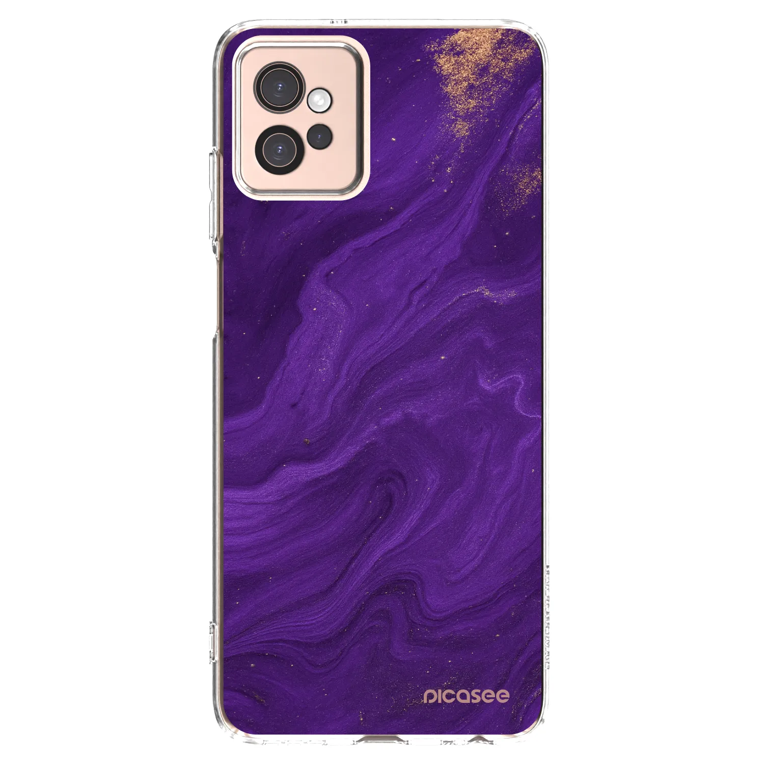 Picasee silikonski prozorni ovitek za Motorola Moto G32 - Purple