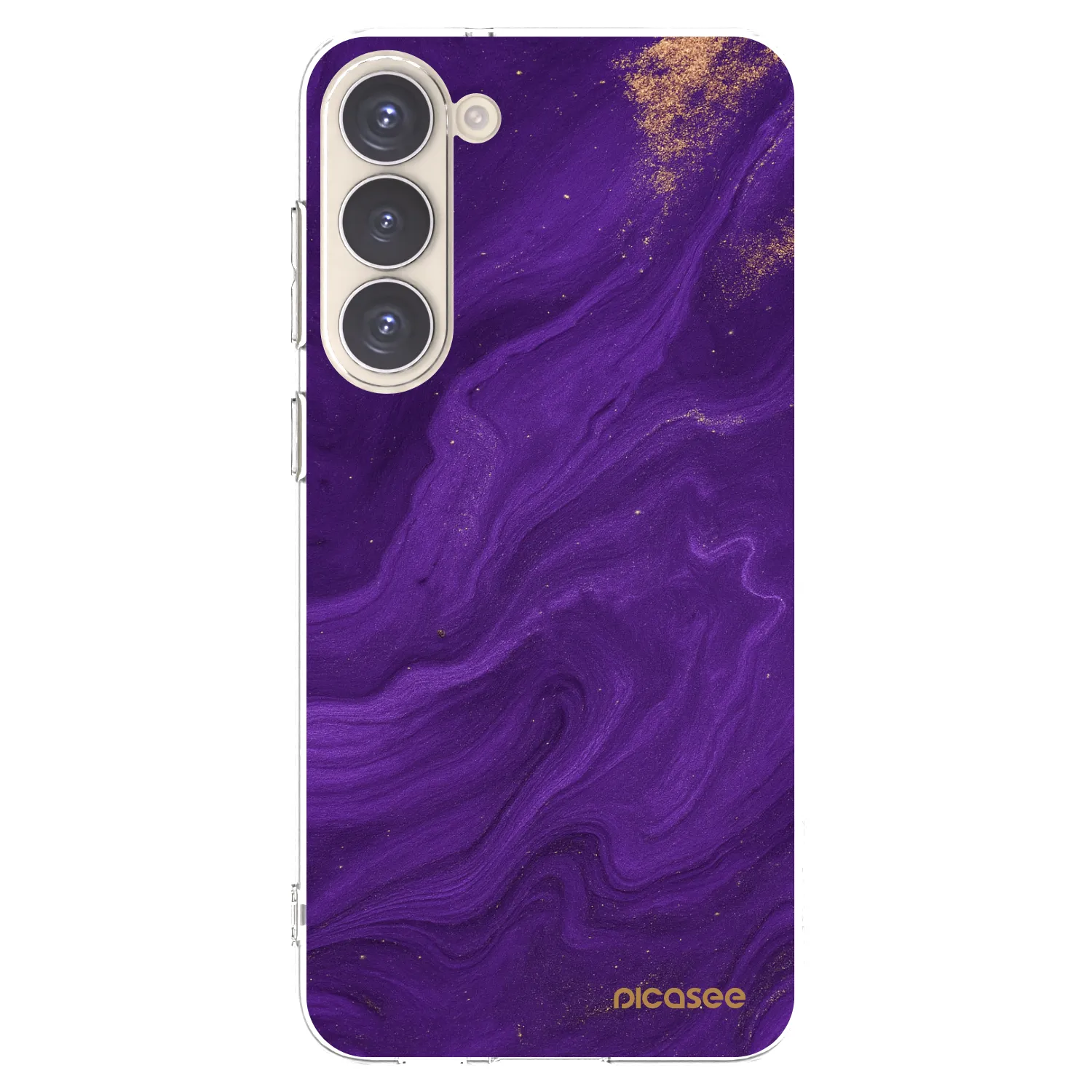 Picasee silikonski prozorni ovitek za Samsung Galaxy S23+ 5G - Purple