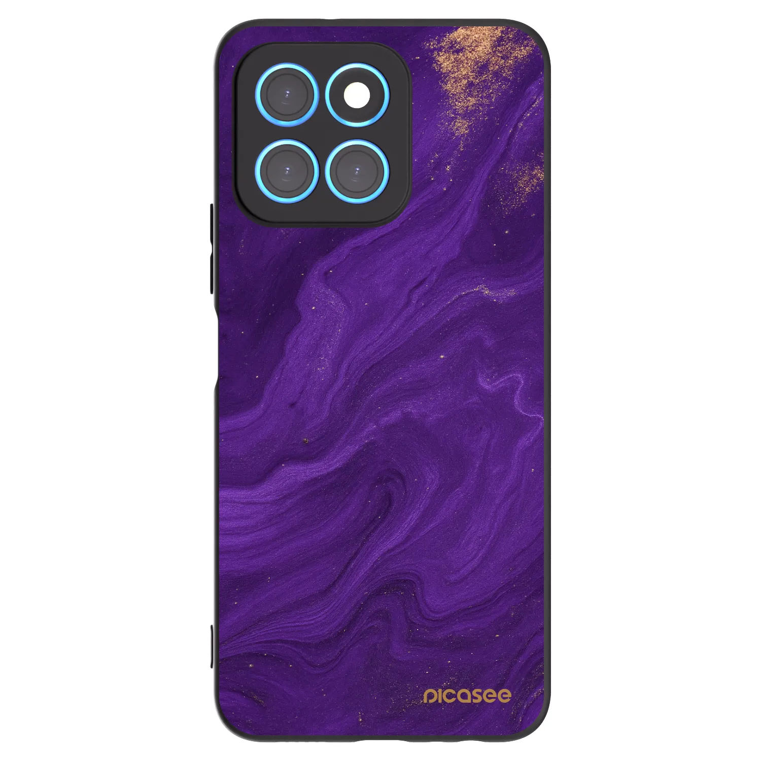 Picasee silikonski črni ovitek za Honor X8 5G - Purple