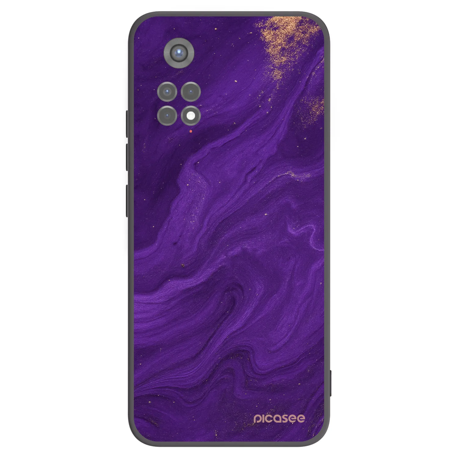 Picasee silikonski črni ovitek za Xiaomi Redmi Note 11S 5G - Purple