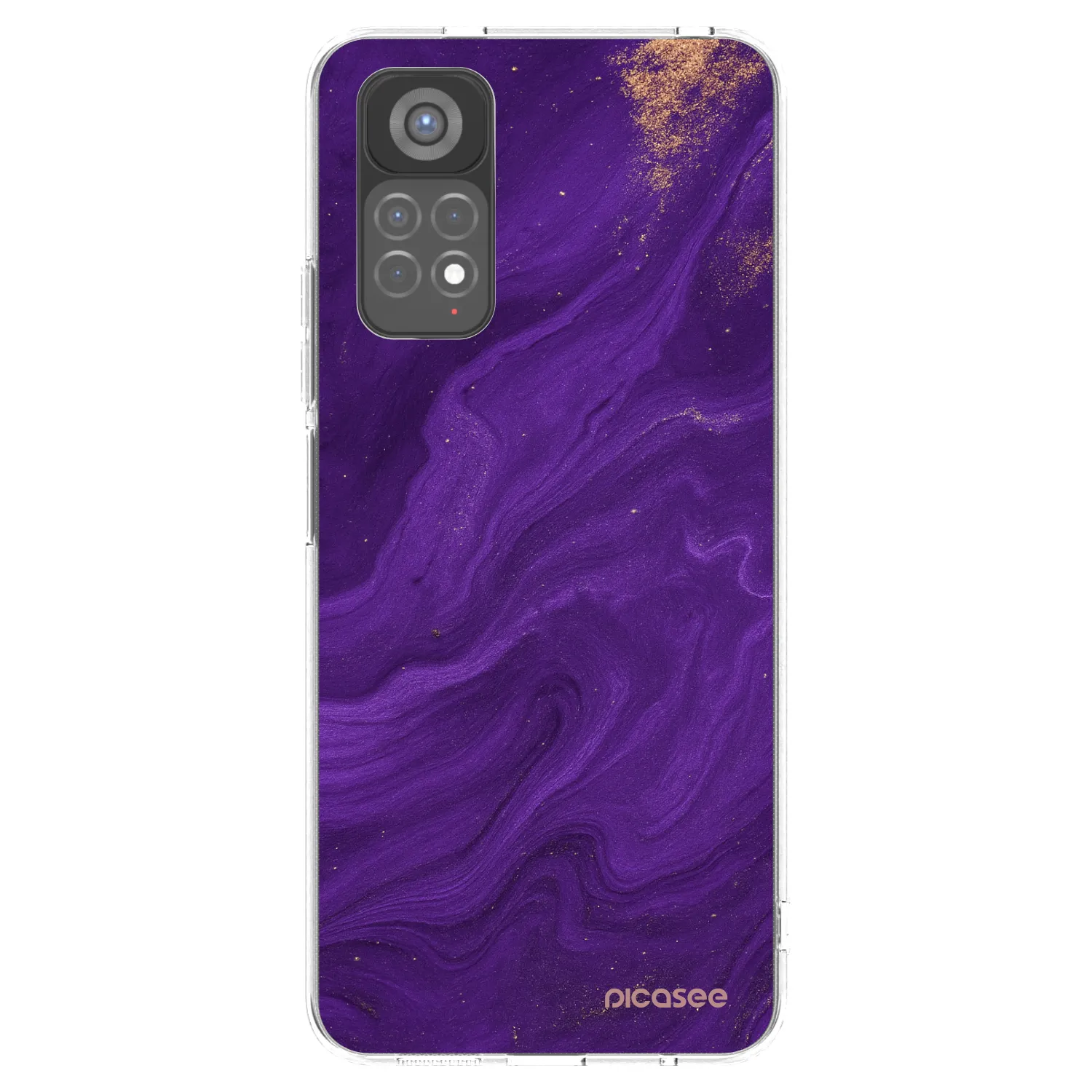 Picasee silikonski prozorni ovitek za Xiaomi Redmi Note 11S 5G - Purple