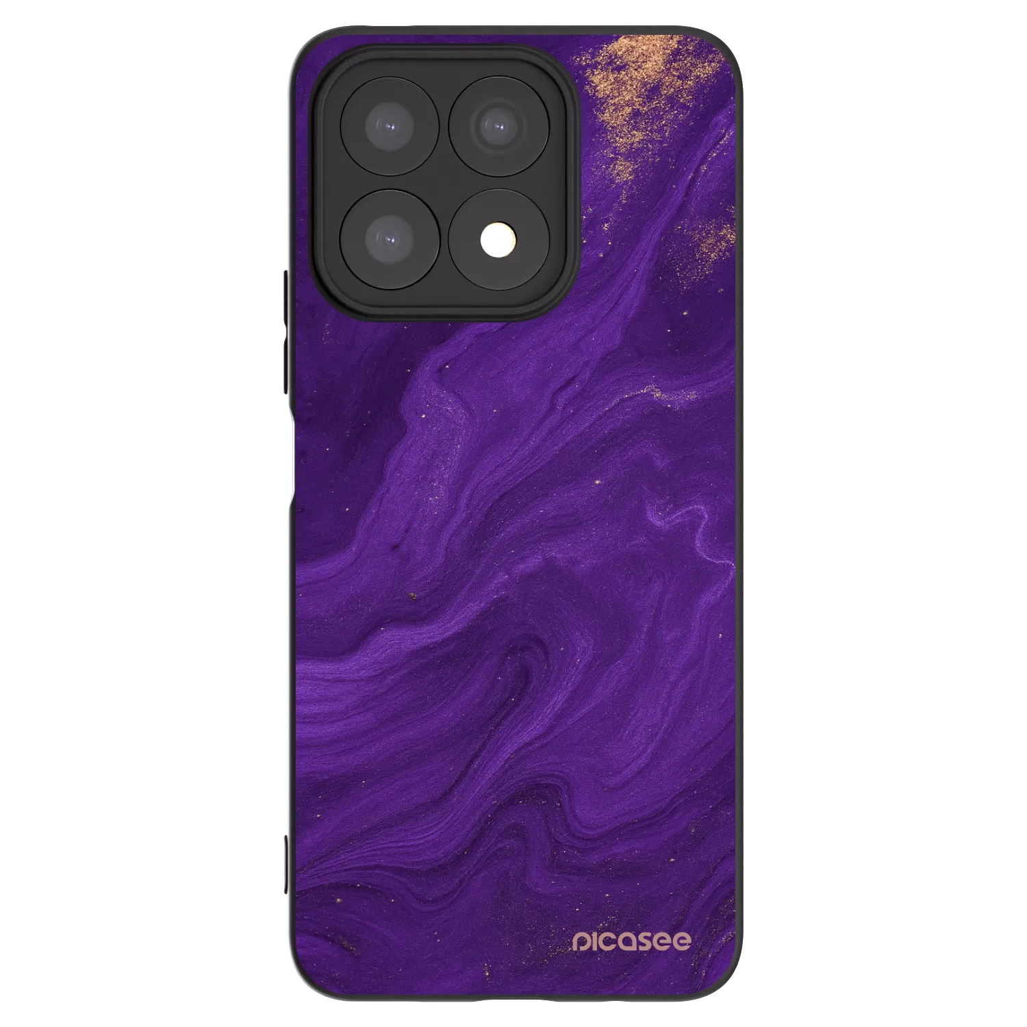 Picasee silikonski črni ovitek za Honor X8a - Purple