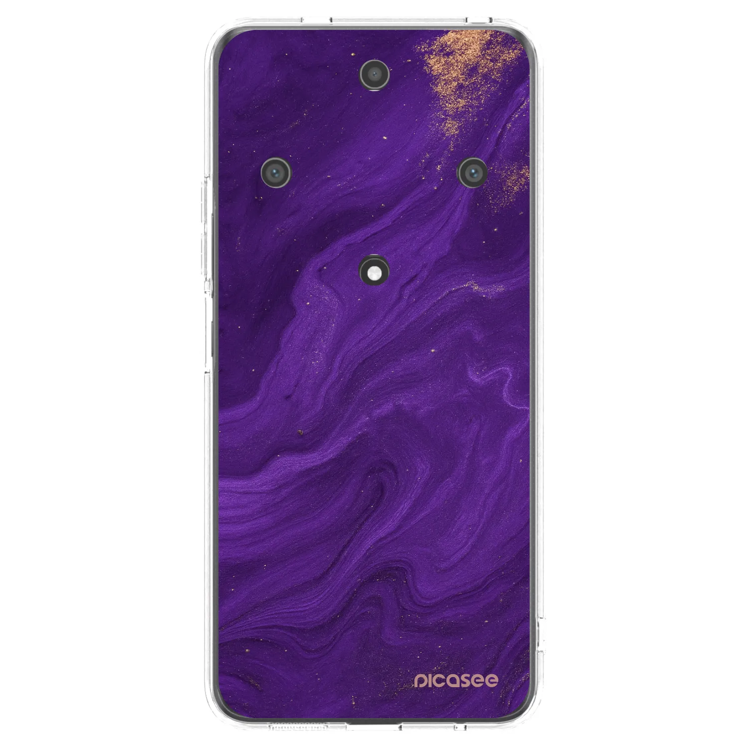 Picasee silikonski prozorni ovitek za Honor Magic5 Lite 5G - Purple