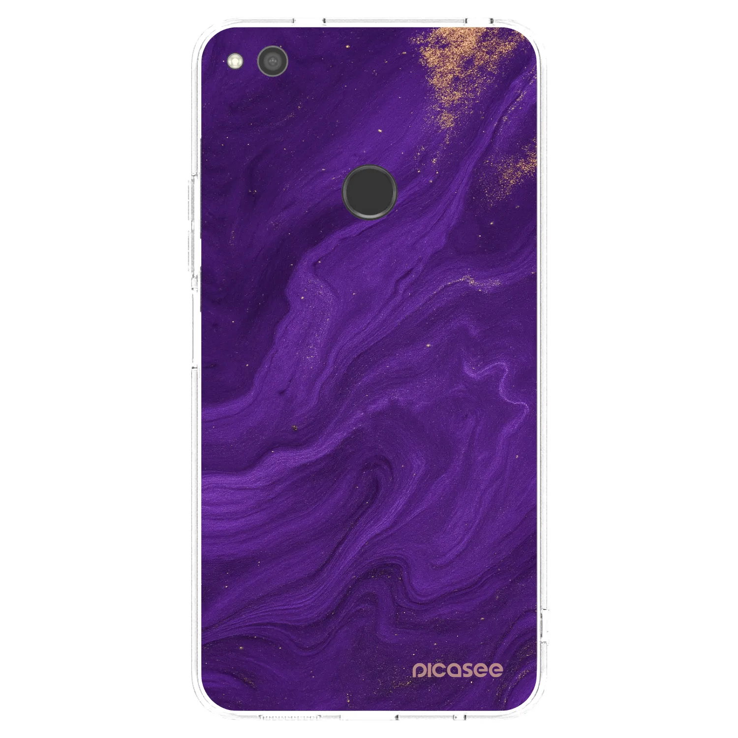 Picasee silikonski prozorni ovitek za Huawei P9 Lite 2017 - Purple