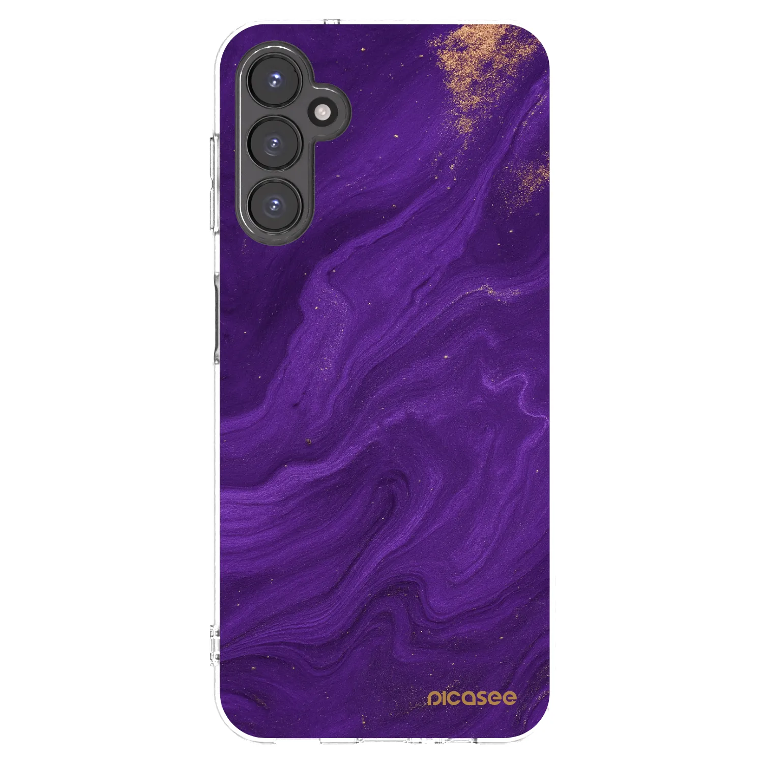 Picasee silikonski prozorni ovitek za Samsung Galaxy A14 4G A145R - Purple