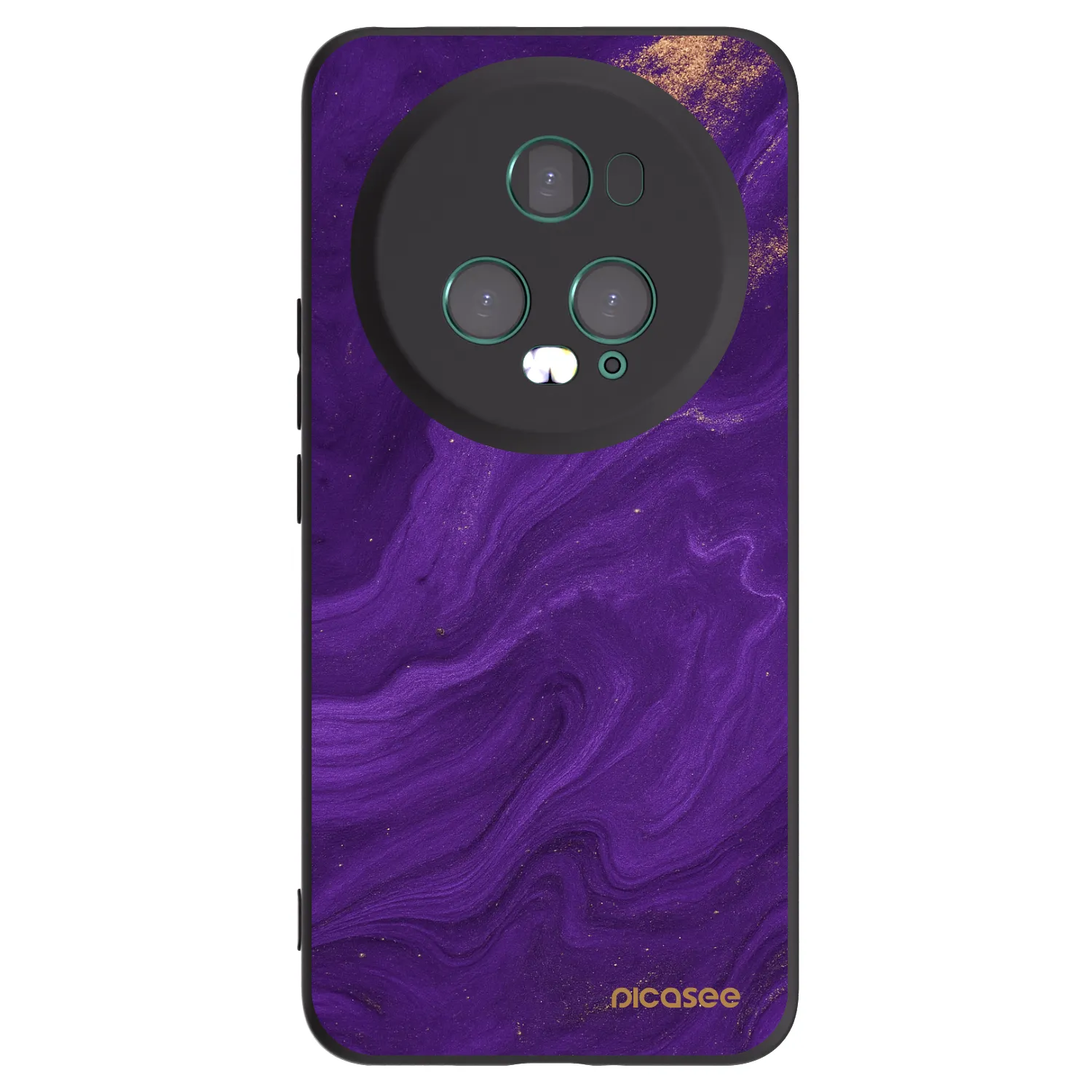 Picasee silikonski črni ovitek za Honor Magic5 Pro - Purple