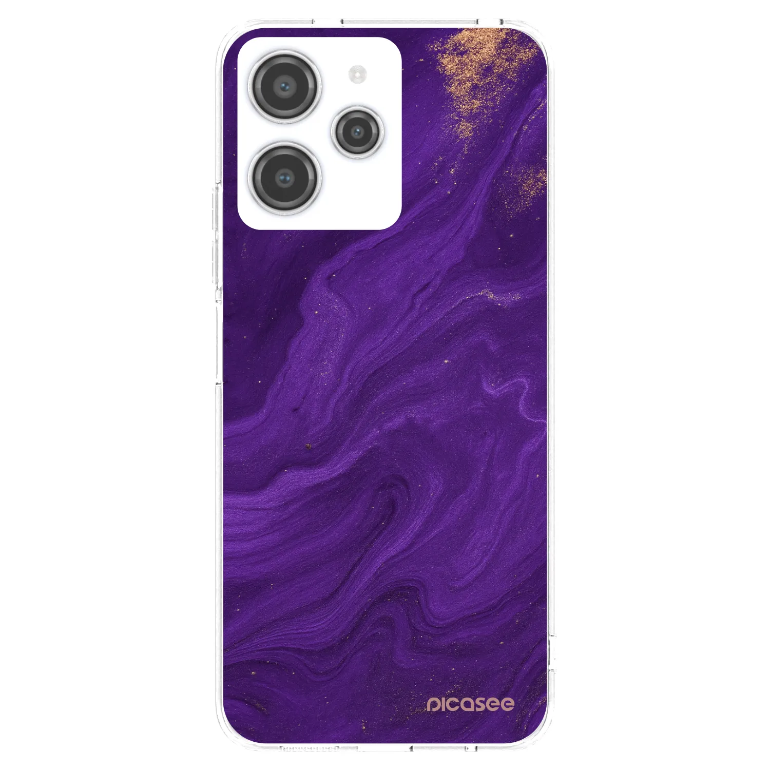 Picasee silikonski prozorni ovitek za Xiaomi Redmi 12 4G - Purple