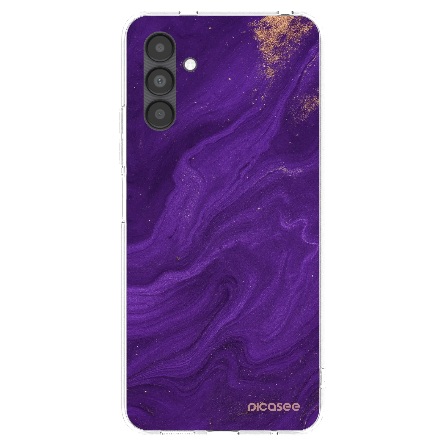 Picasee silikonski prozorni ovitek za Samsung Galaxy A04s A047F - Purple