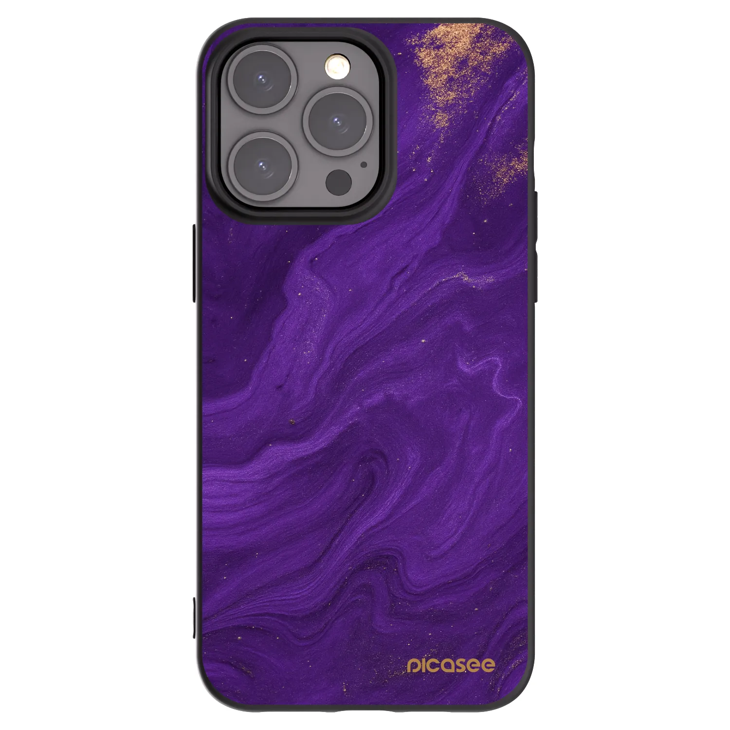 Picasee silikonski črni ovitek za Apple iPhone 15 Pro Max - Purple