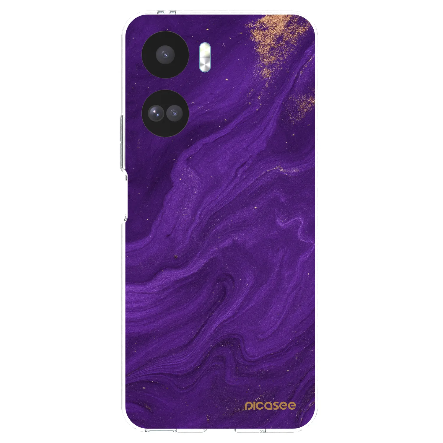 Picasee silikonski prozorni ovitek za Honor 90 Lite 5G - Purple