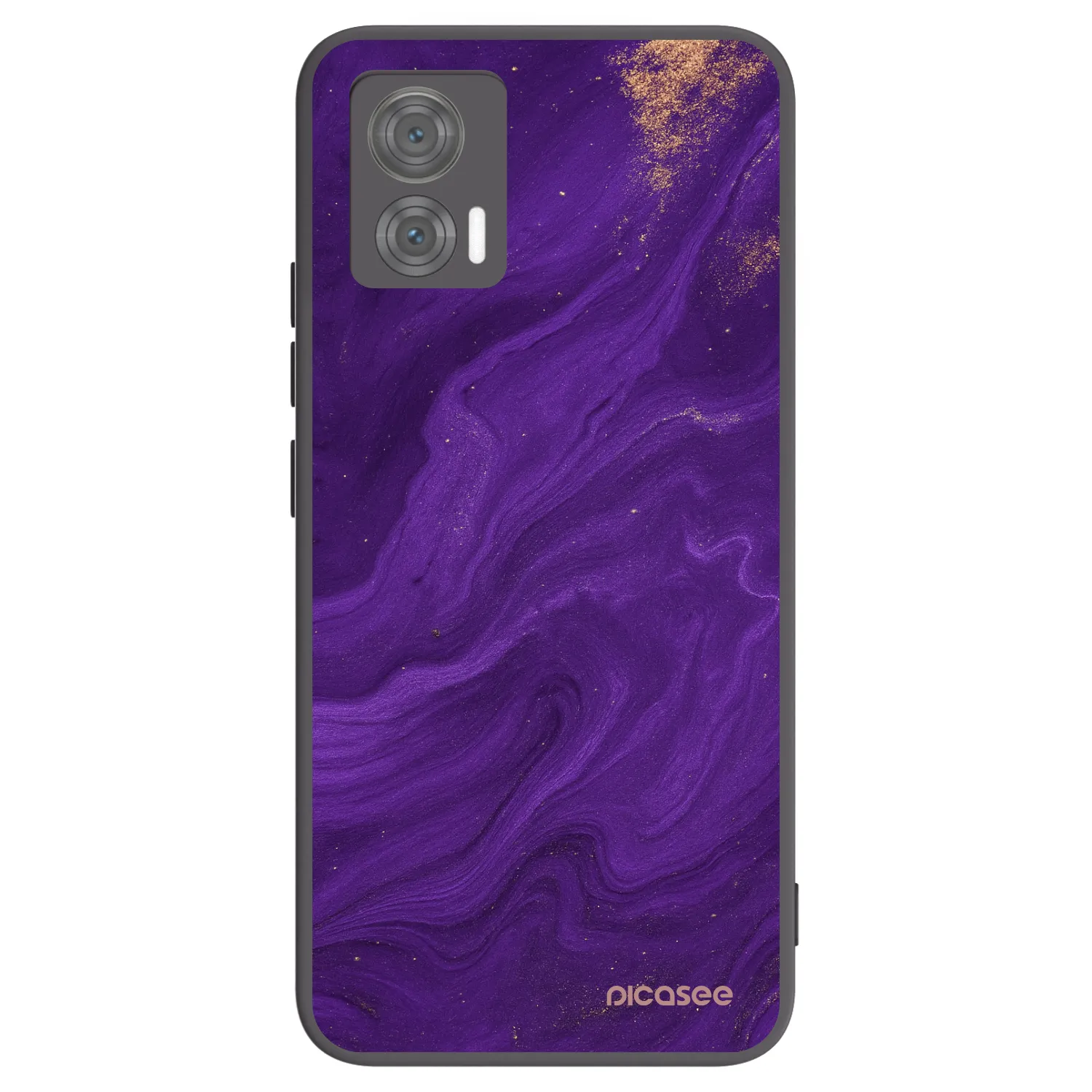 Picasee silikonski črni ovitek za Motorola Edge 30 Neo - Purple