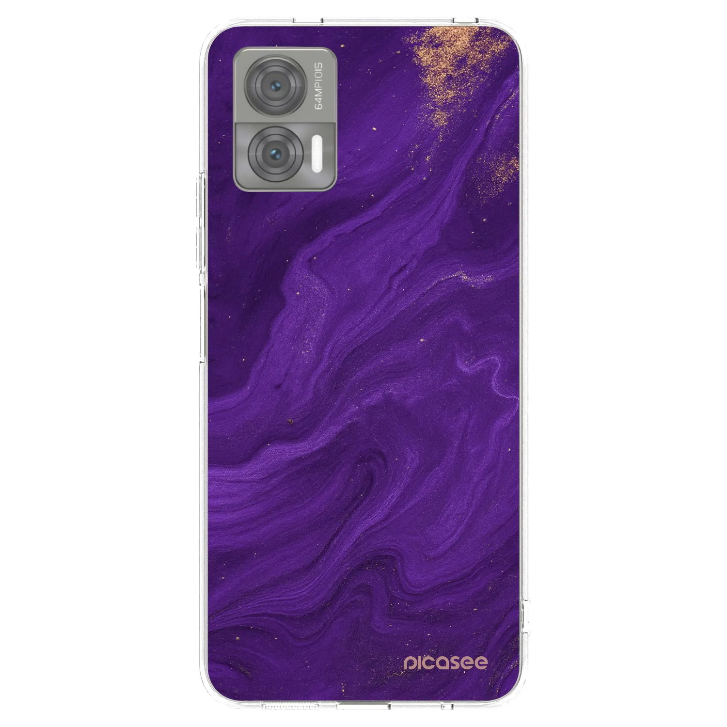 Picasee silikonski prozorni ovitek za Motorola Edge 30 Neo - Purple