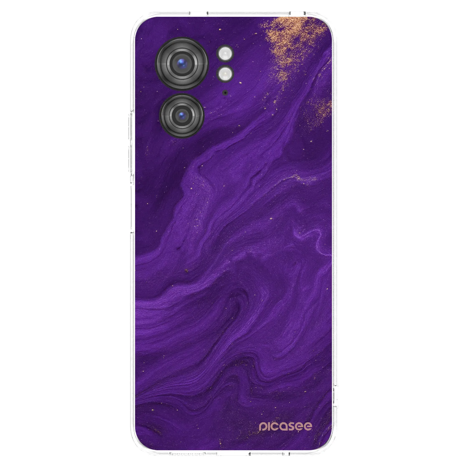 Picasee silikonski prozorni ovitek za Motorola Edge 40 - Purple