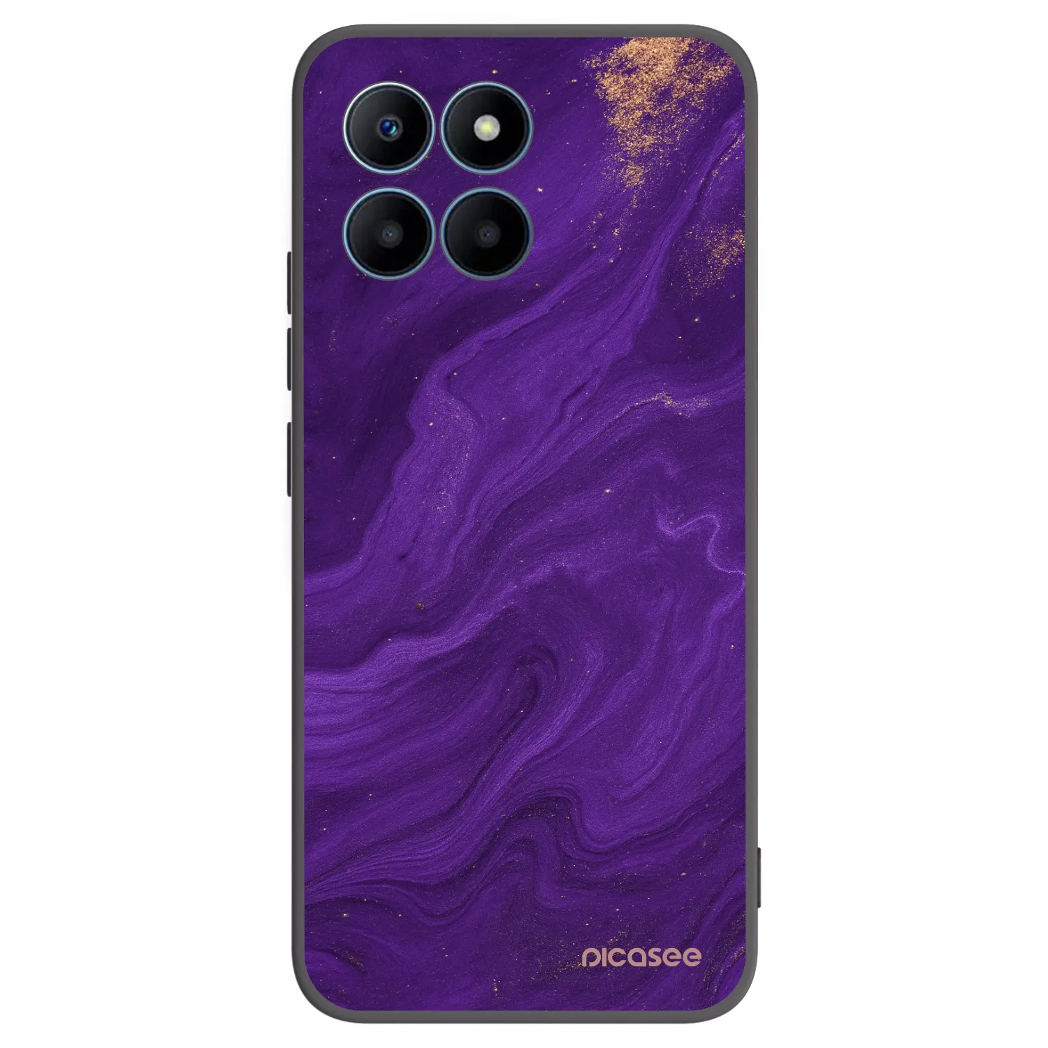 Picasee silikonski črni ovitek za Honor 70 Lite - Purple