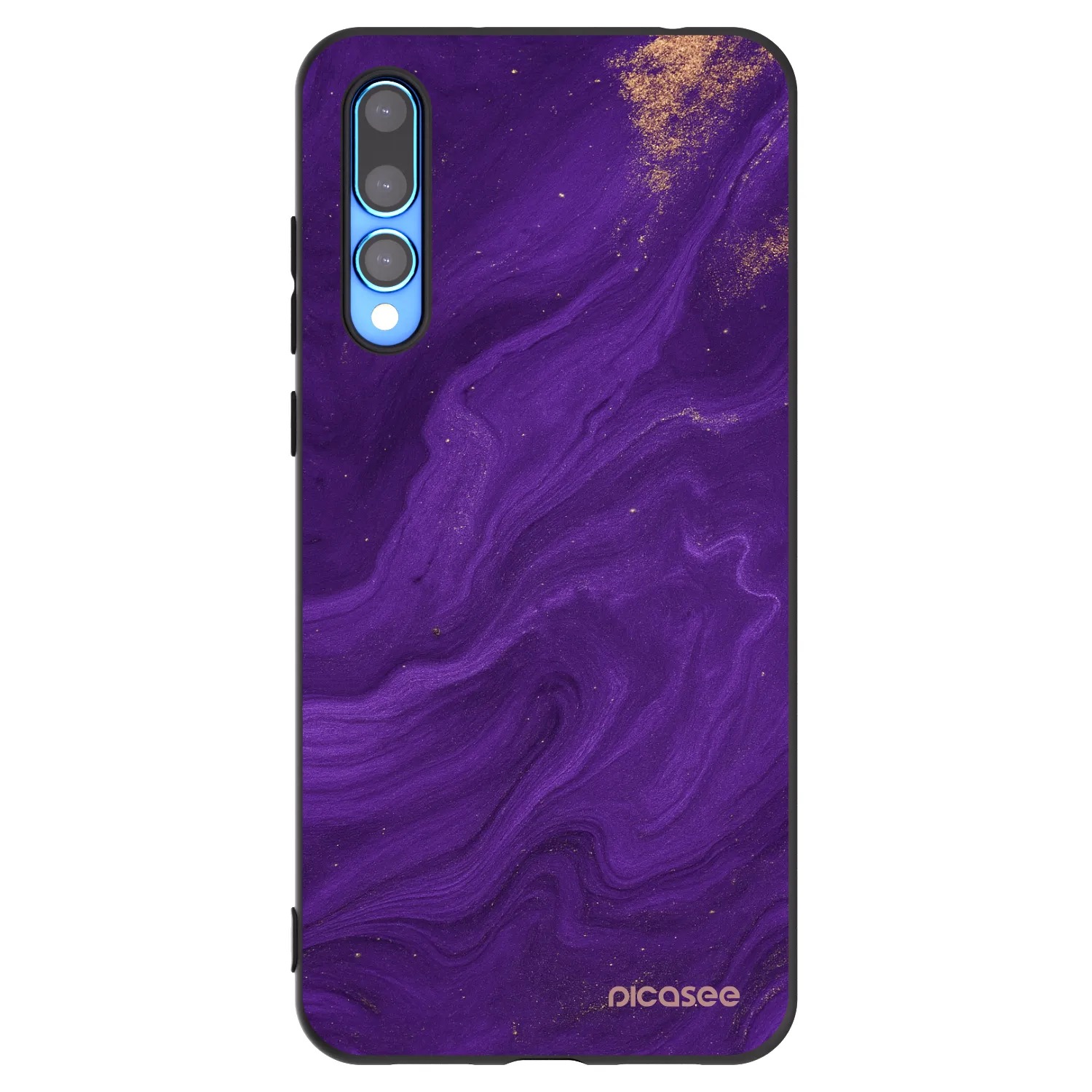 Picasee silikonski črni ovitek za Huawei P20 Pro - Purple