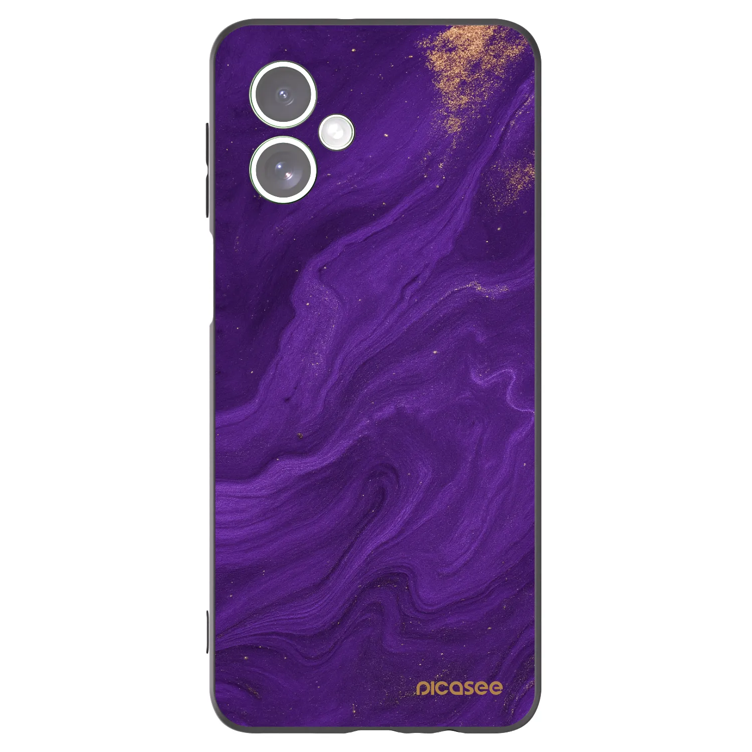 Picasee silikonski črni ovitek za Motorola Moto G54 5G - Purple