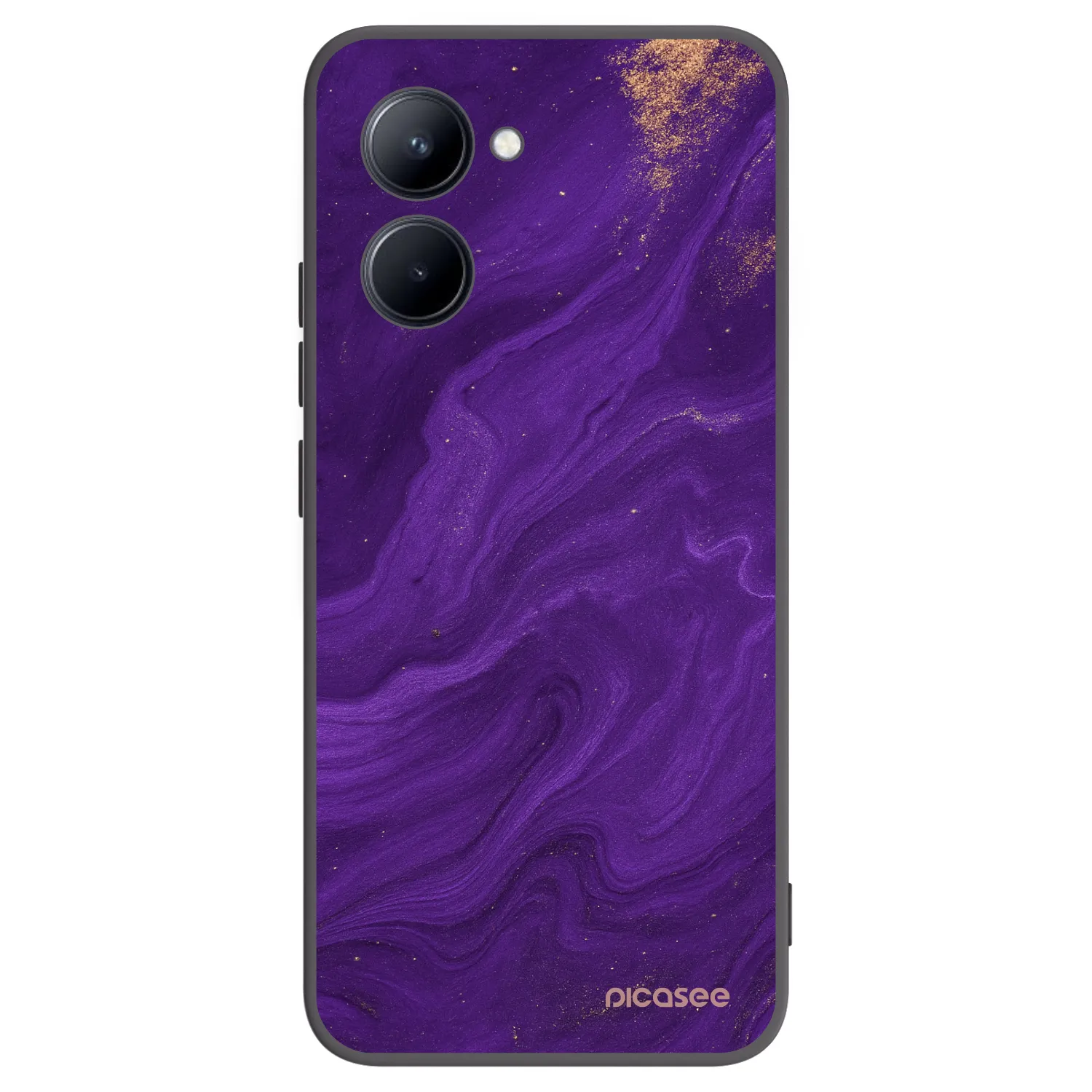 Picasee silikonski črni ovitek za Realme C33 (2023) - Purple