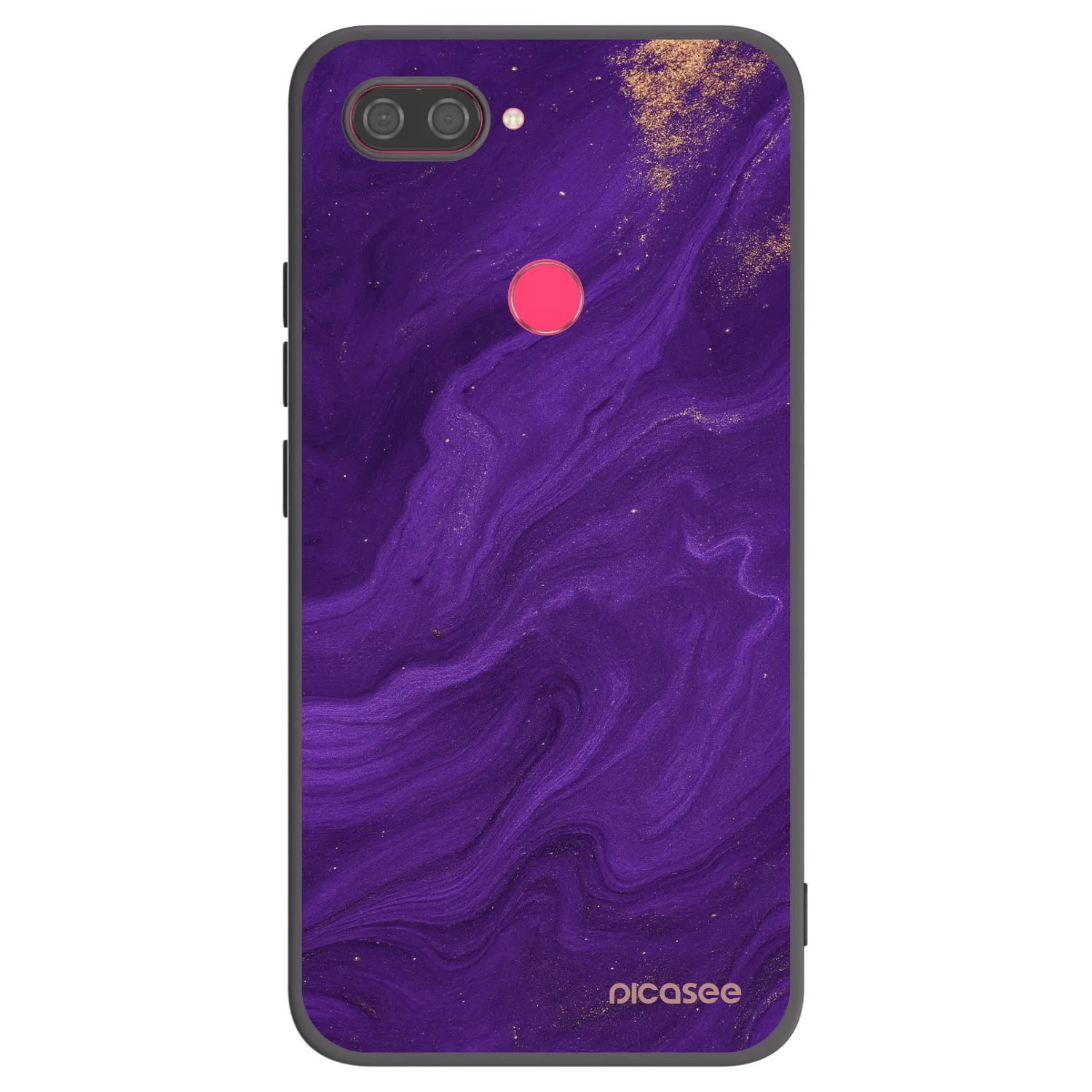 Picasee silikonski črni ovitek za Xiaomi Mi 8 Lite - Purple