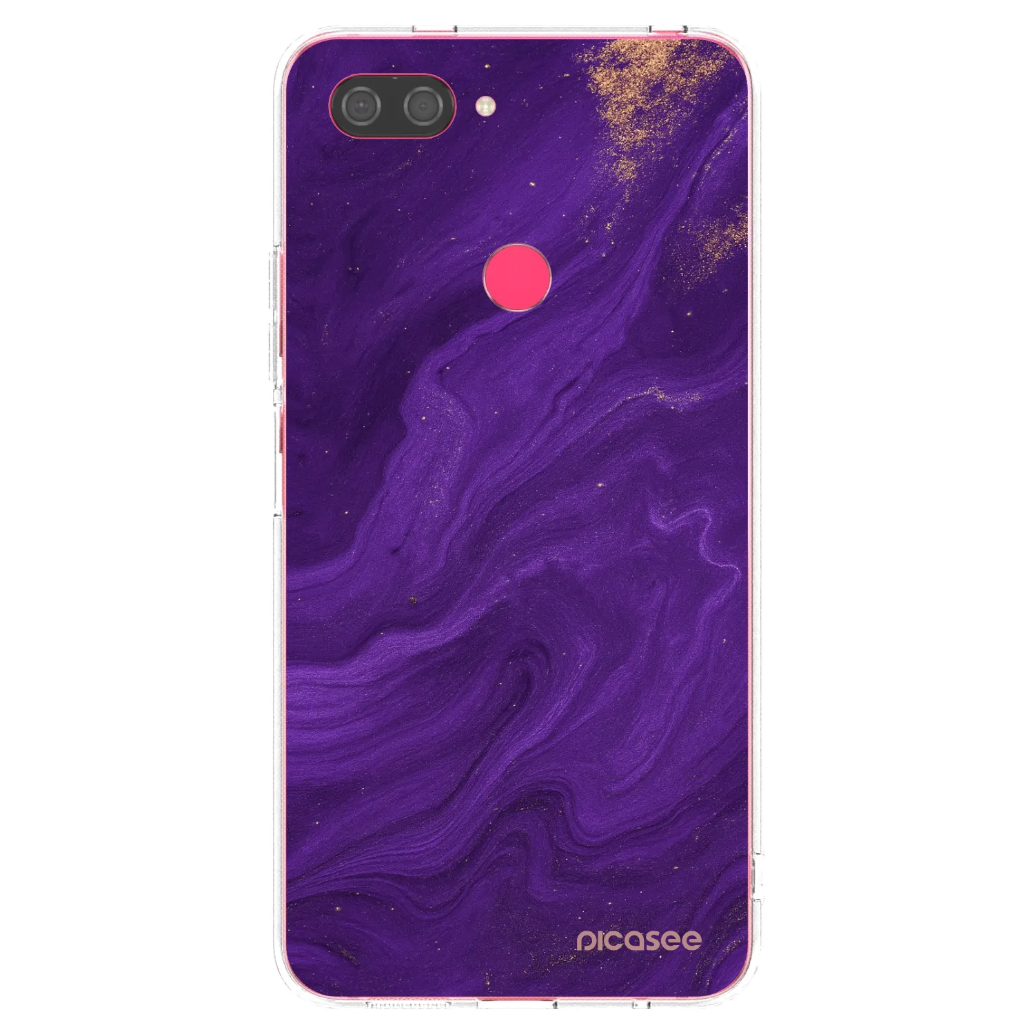 Picasee silikonski prozorni ovitek za Xiaomi Mi 8 Lite - Purple