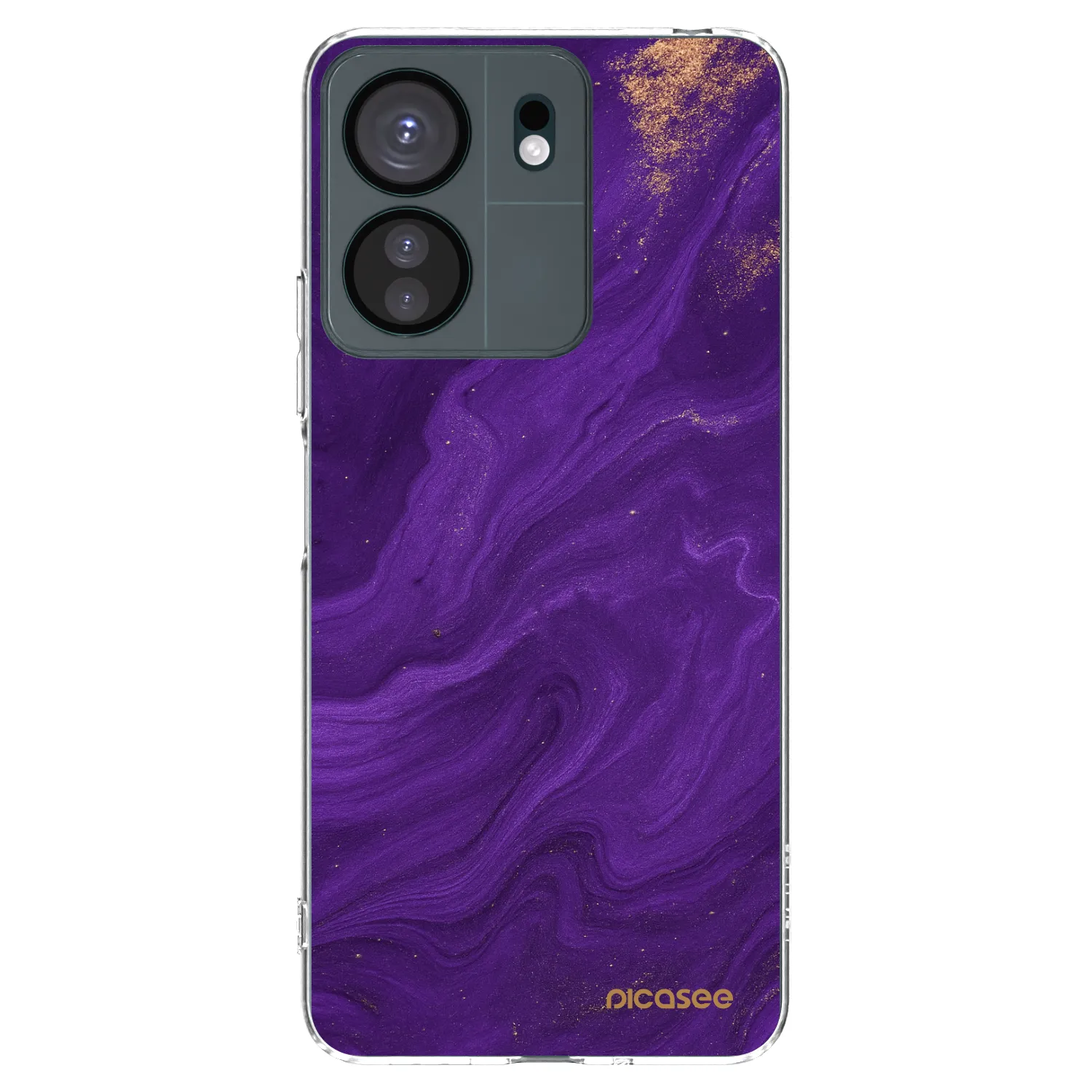 Picasee silikonski prozorni ovitek za Xiaomi Redmi 13C 4G - Purple