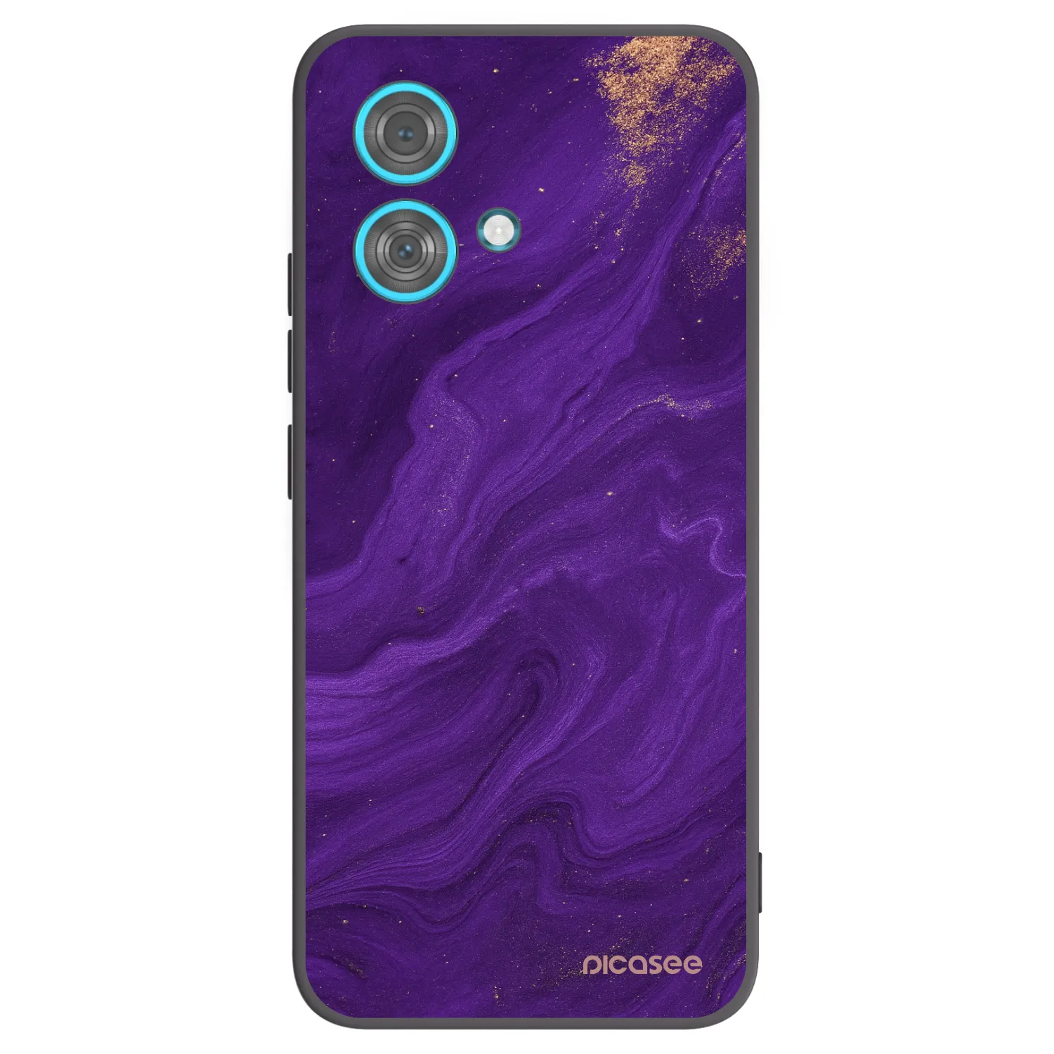 Picasee silikonski črni ovitek za Motorola Edge 40 Neo - Purple