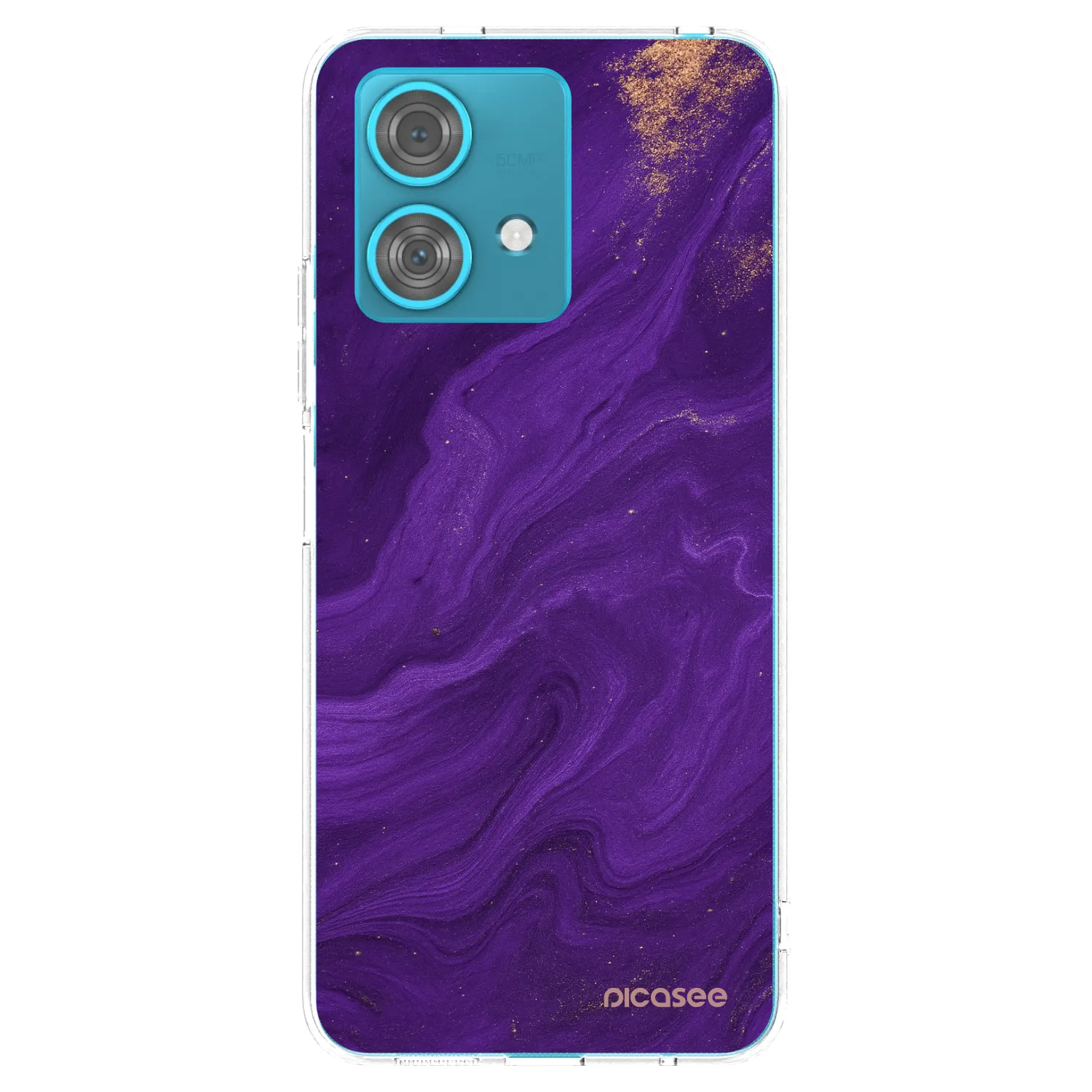 Picasee silikonski prozorni ovitek za Motorola Edge 40 Neo - Purple