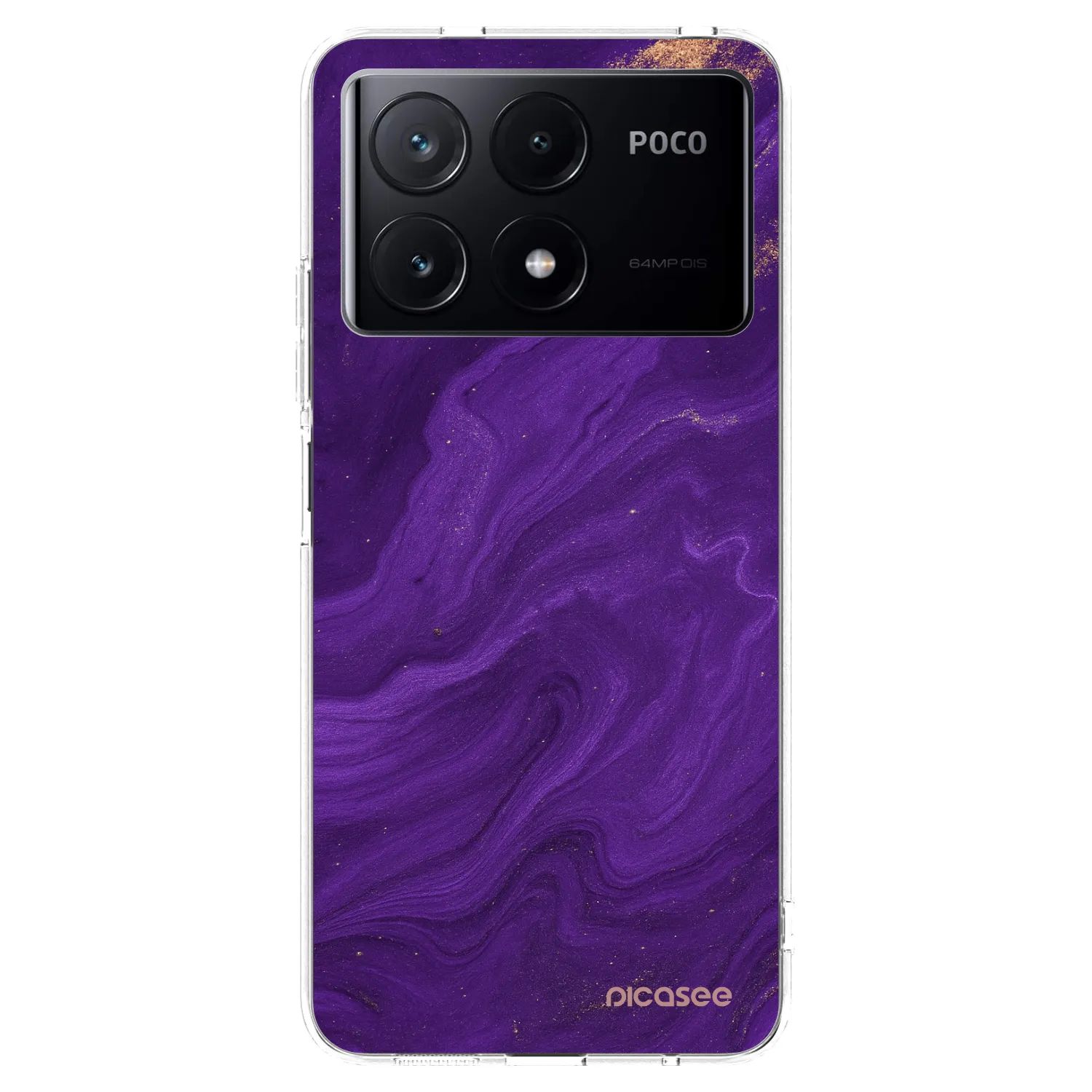 Picasee silikonski prozorni ovitek za Xiaomi Poco X6 Pro - Purple