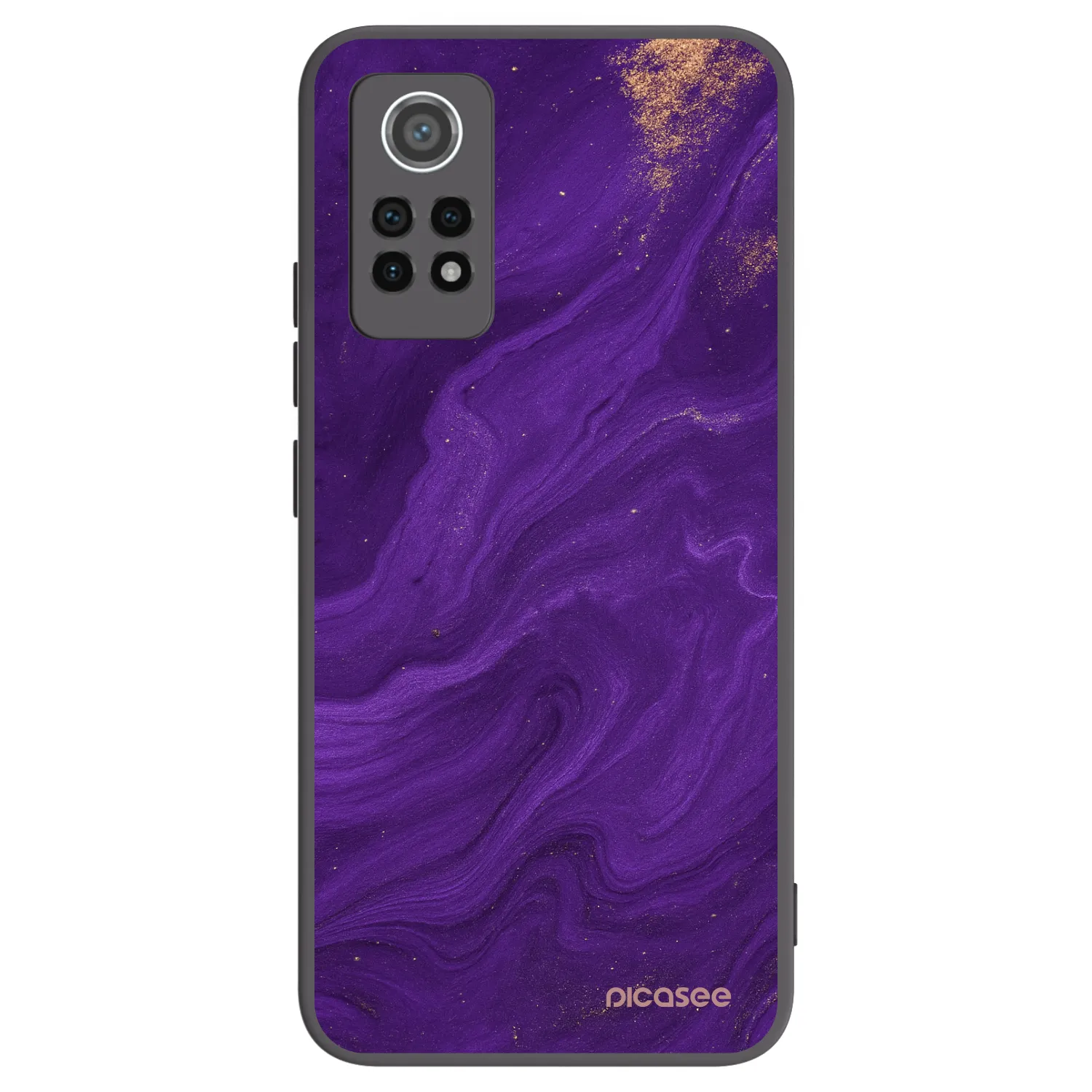 Picasee silikonski črni ovitek za Xiaomi Redmi Note 12 Pro 4G - Purple