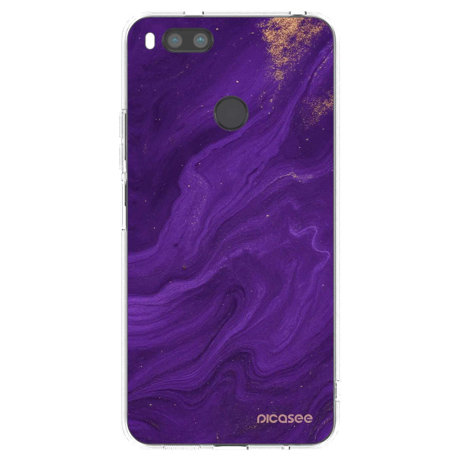 Picasee silikonski prozorni ovitek za Xiaomi Mi A1 Global - Purple