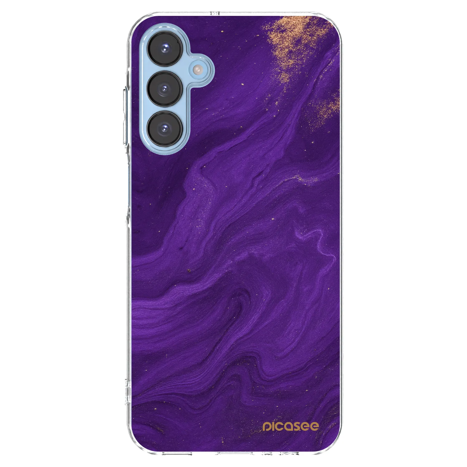 Picasee silikonski prozorni ovitek za Samsung Galaxy A15 A156B 5G - Purple