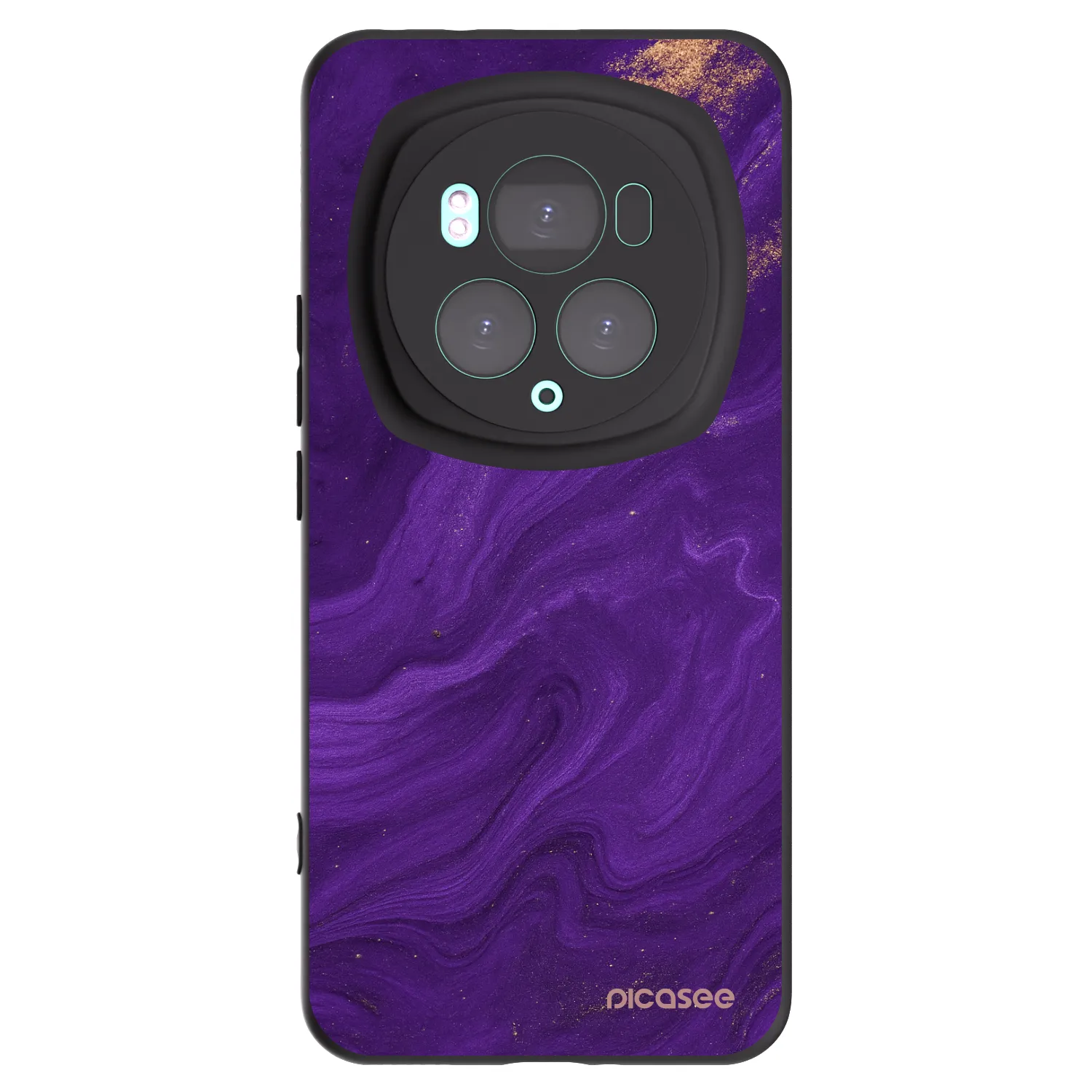 Picasee silikonski črni ovitek za Honor Magic6 Pro - Purple