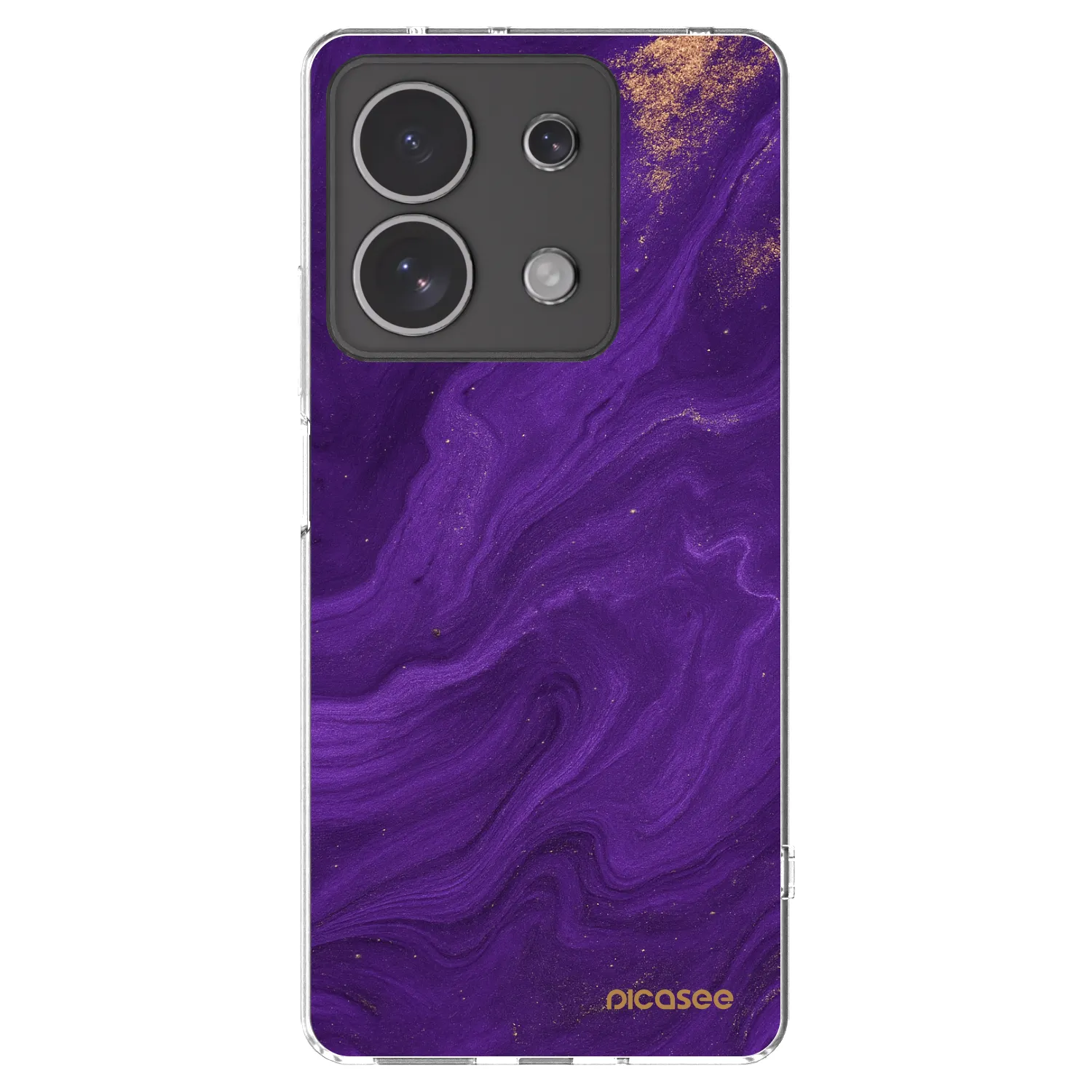 Picasee silikonski prozorni ovitek za Xiaomi Redmi Note 13 4G - Purple