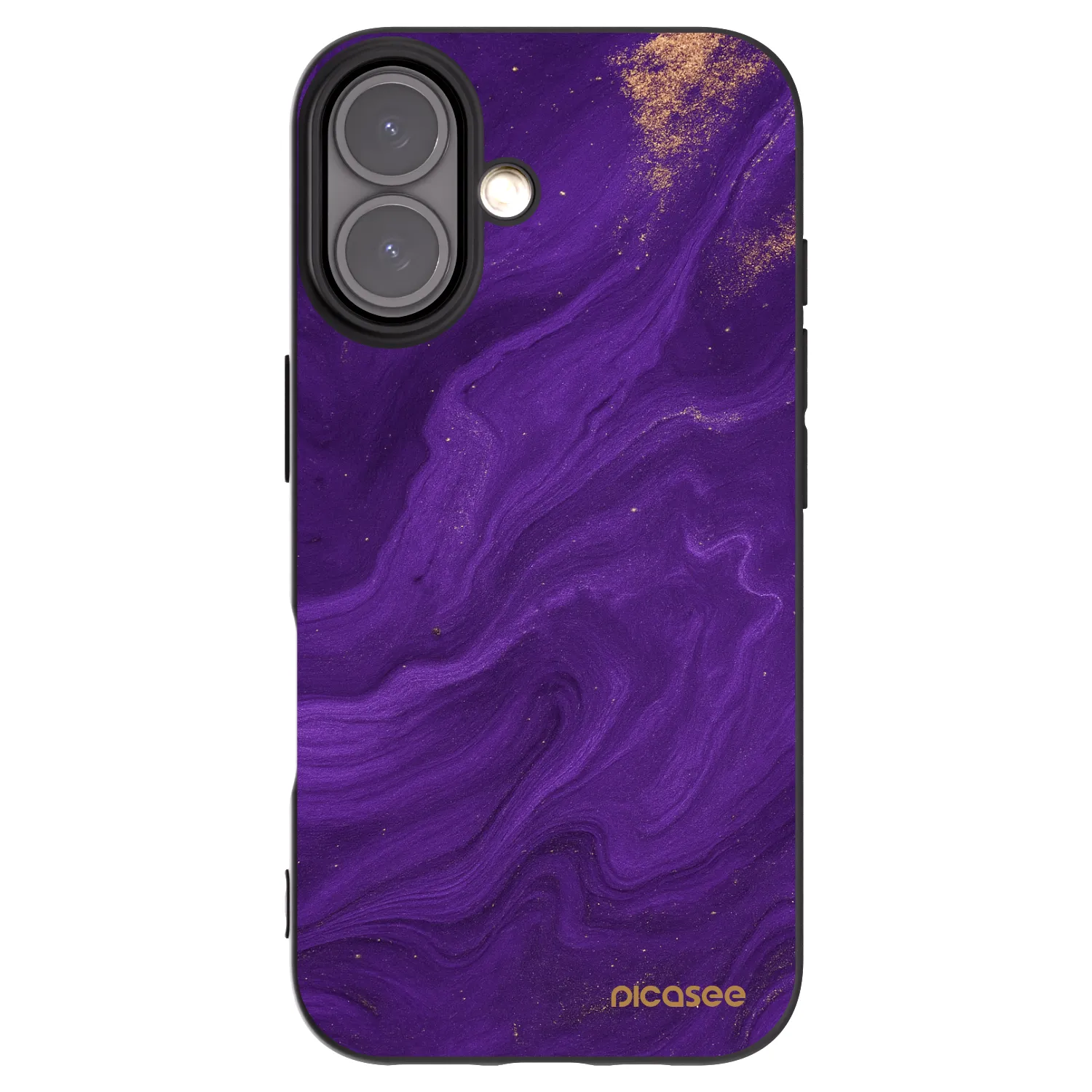 Picasee silikonski črni ovitek za Apple iPhone 16 - Purple