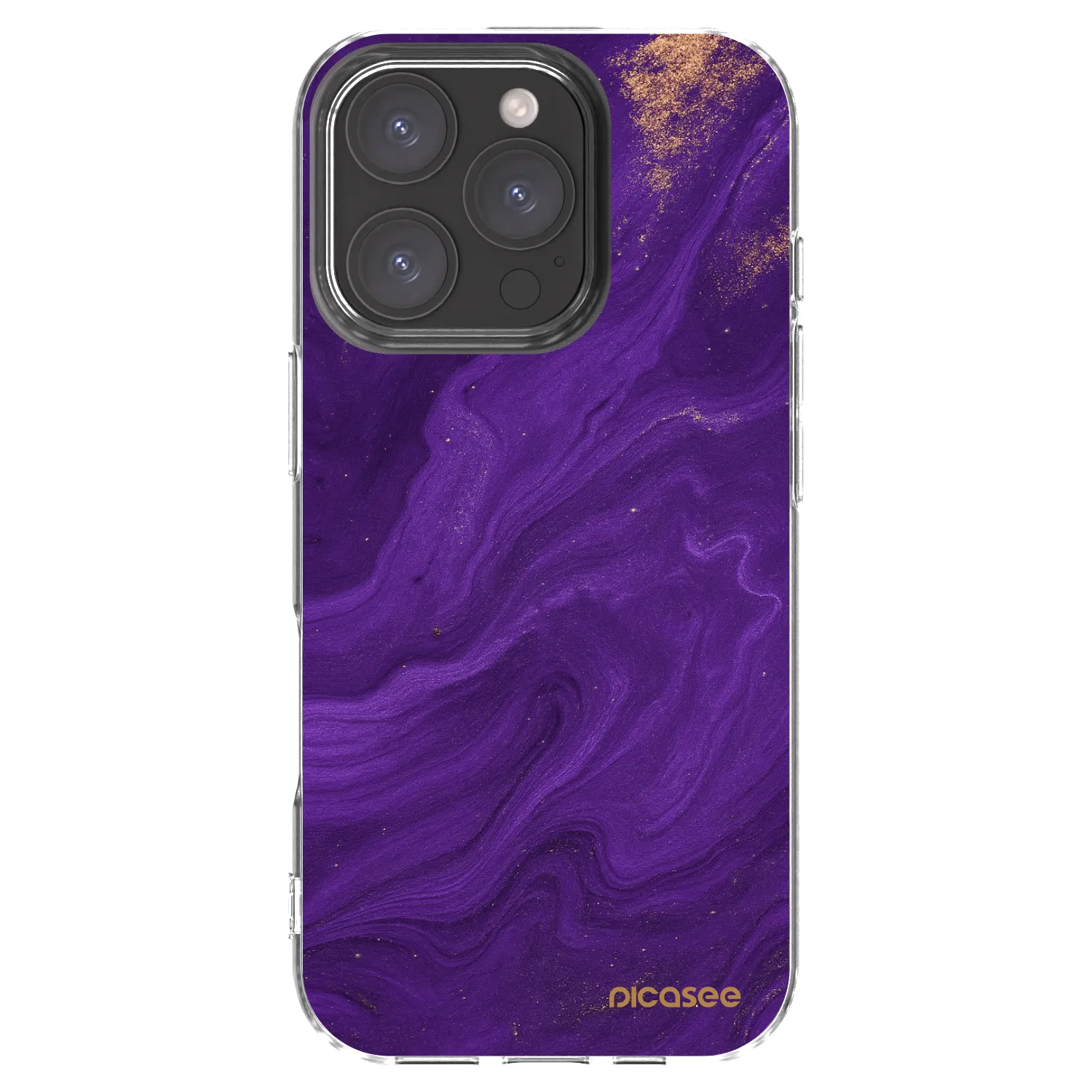 Picasee silikonski prozorni ovitek za Apple iPhone 16 Pro - Purple
