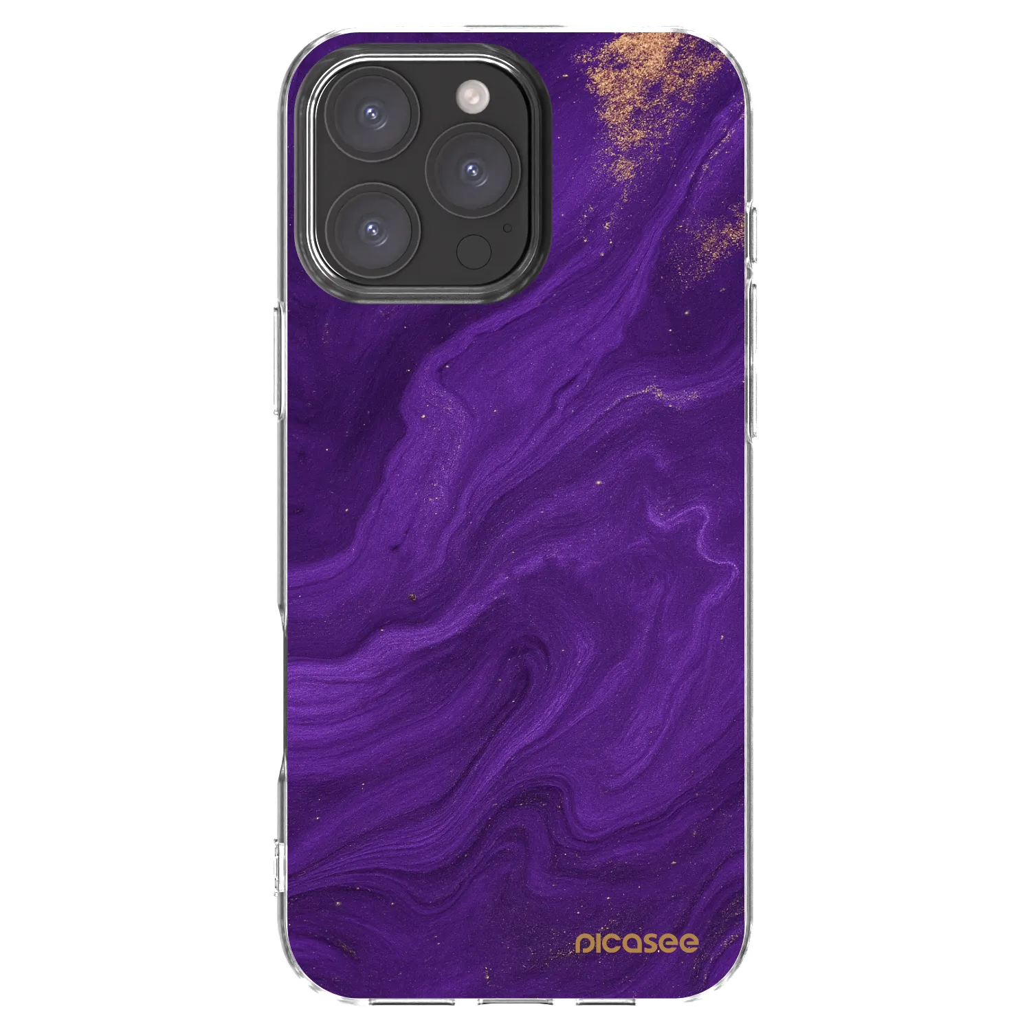 Picasee silikonski prozorni ovitek za Apple iPhone 16 Pro Max - Purple