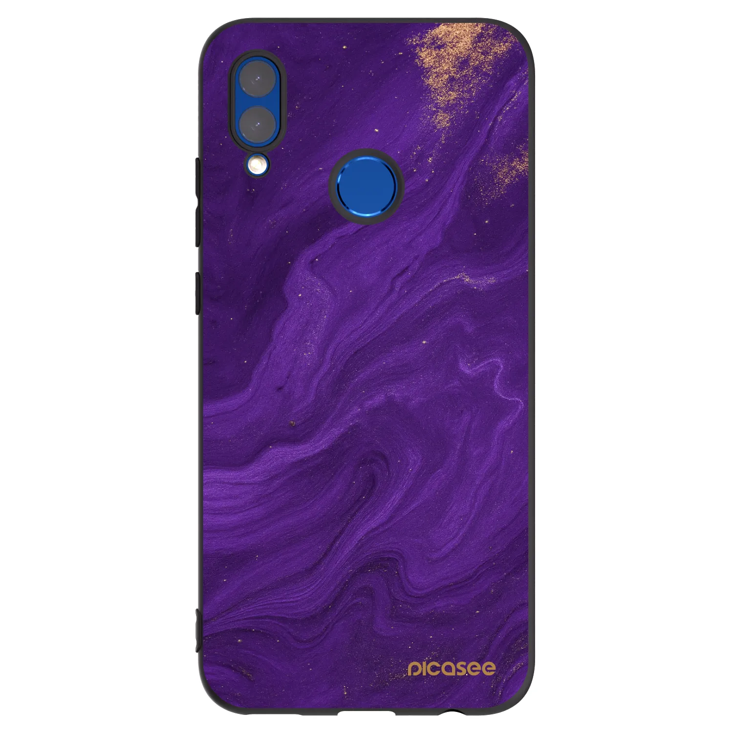 Picasee silikonski črni ovitek za Huawei P Smart 2019 - Purple