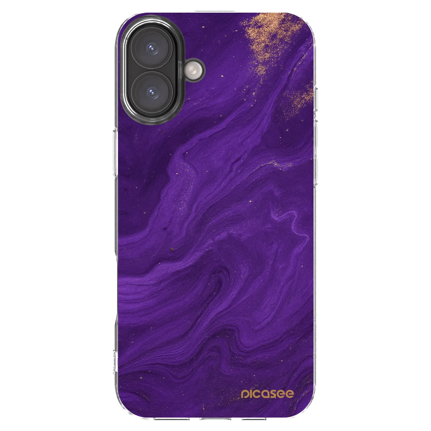 Picasee silikonski prozorni ovitek za Apple iPhone 16 Plus - Purple