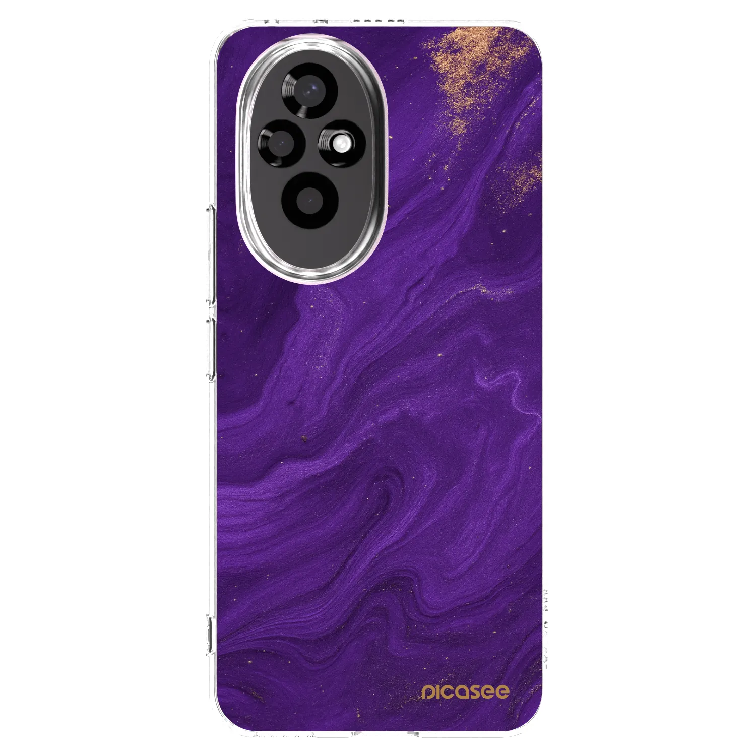 Picasee silikonski prozorni ovitek za Honor 200 5G - Purple
