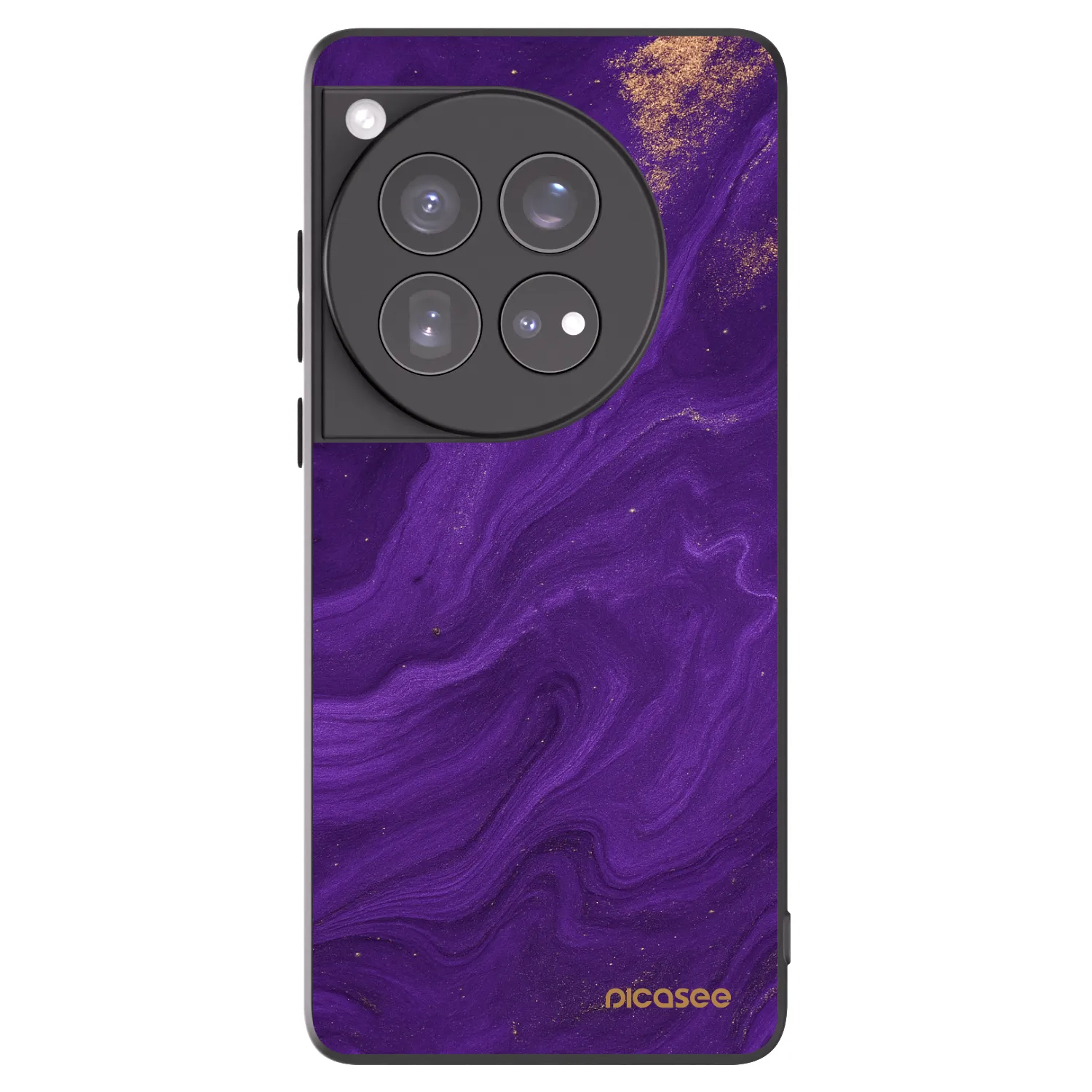 Picasee silikonski črni ovitek za OnePlus 12 5G - Purple