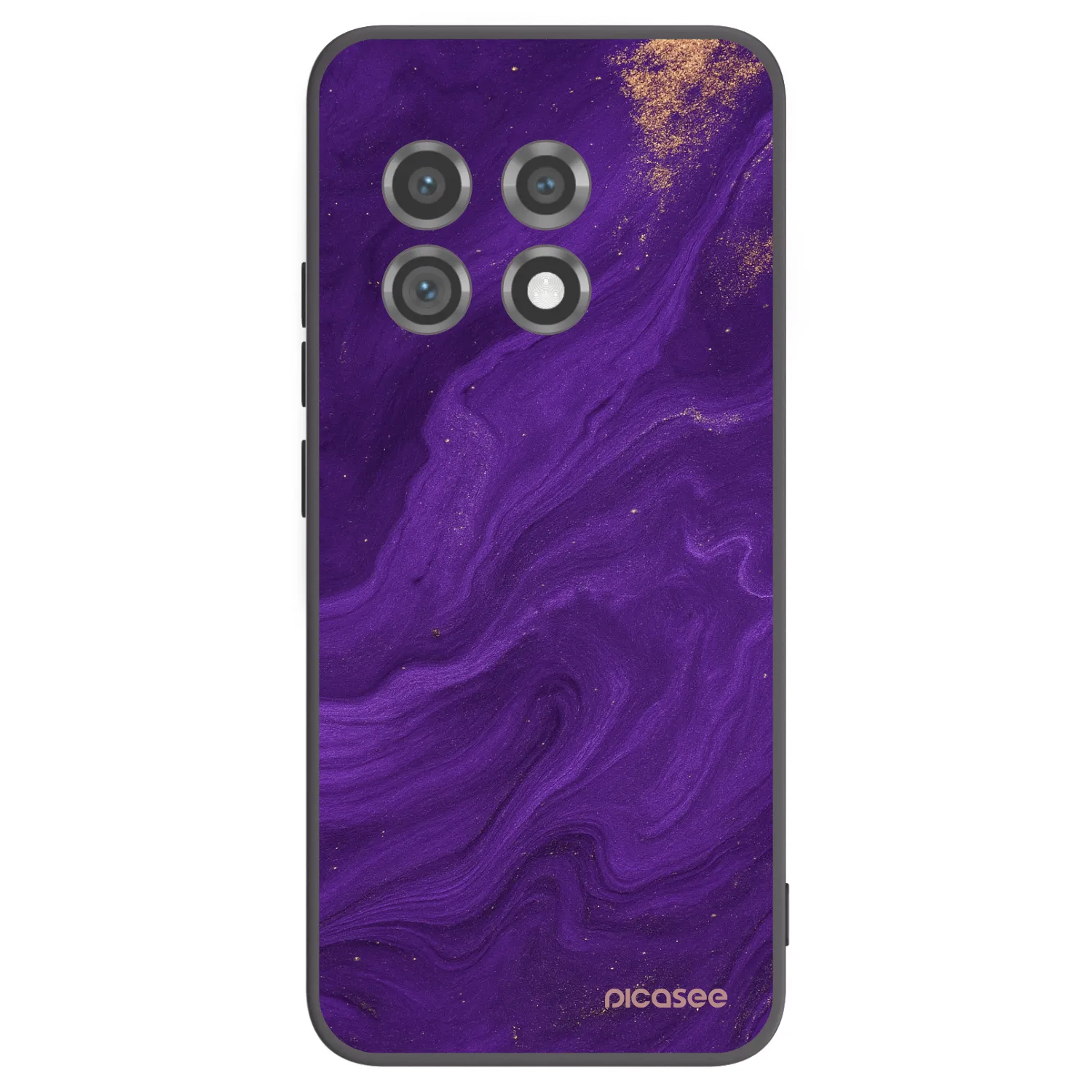 Picasee silikonski črni ovitek za OnePlus 11 5G - Purple