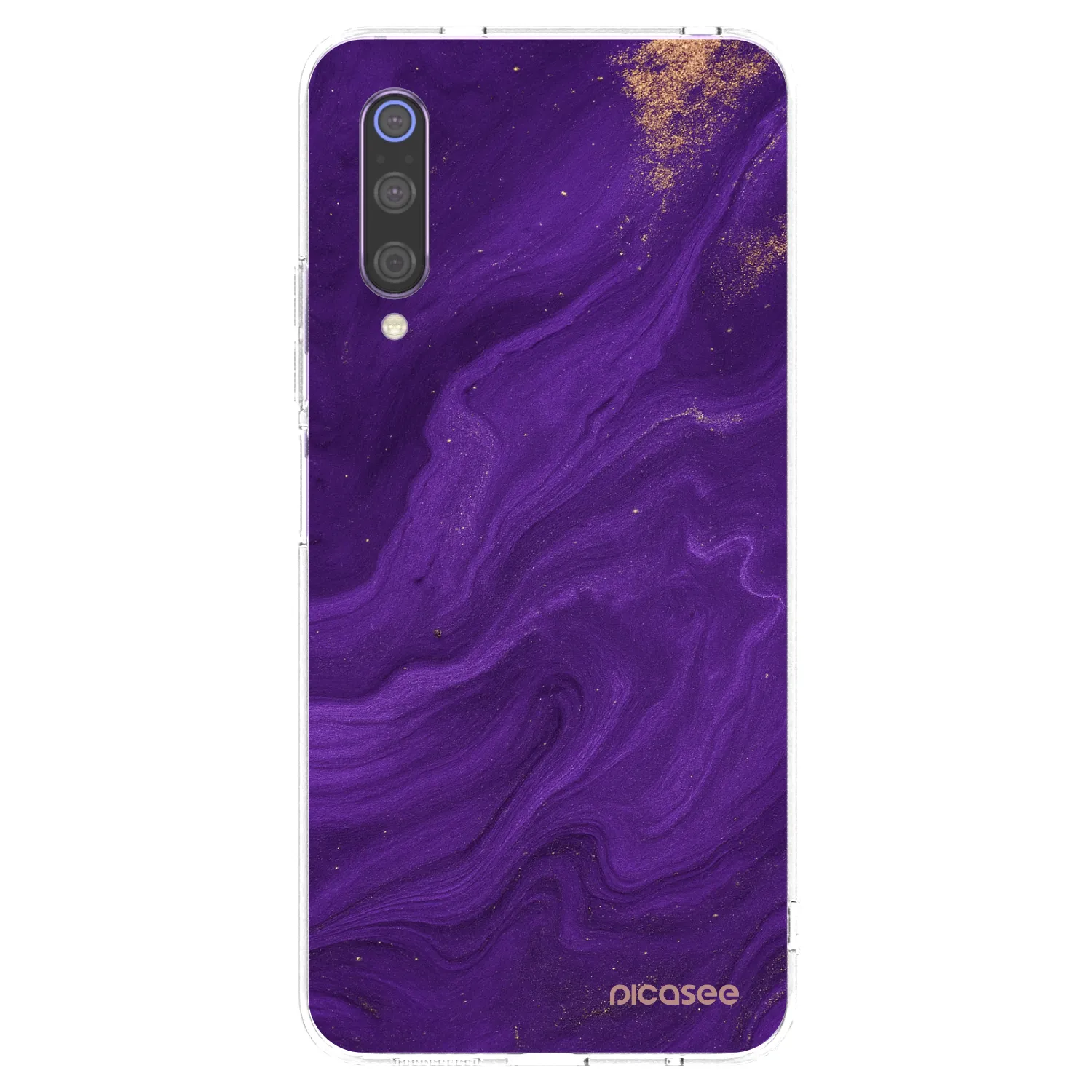 Picasee silikonski prozorni ovitek za Xiaomi Mi 9 - Purple