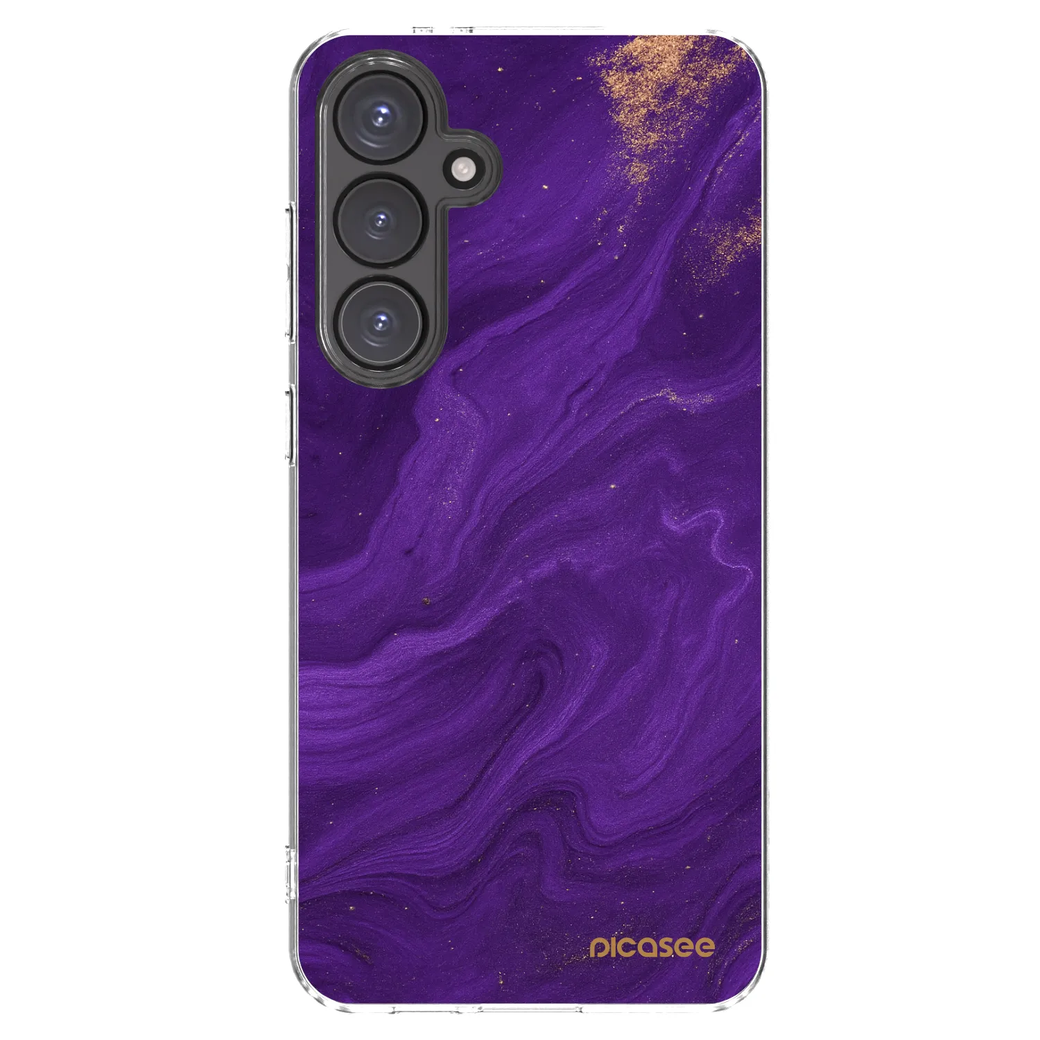 Picasee silikonski prozorni ovitek za Samsung Galaxy S24 FE S721B - Purple